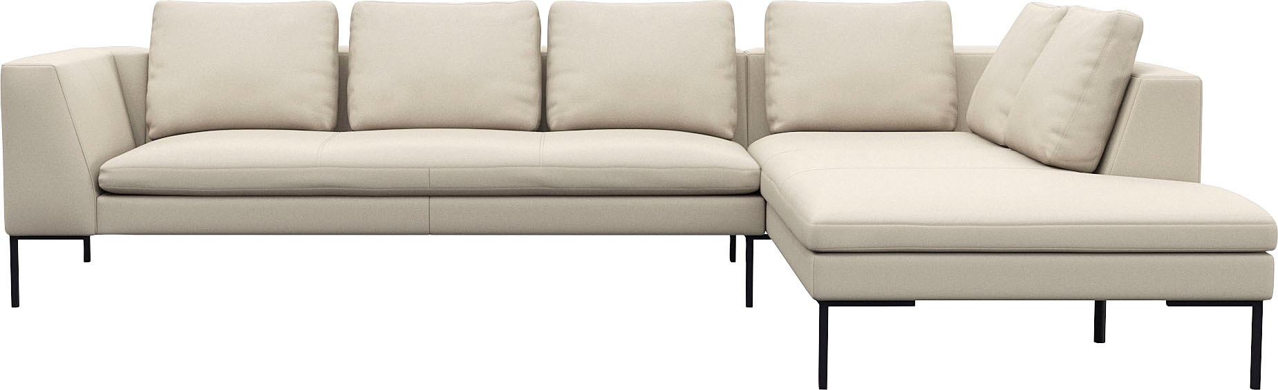 FLEXLUX Ecksofa "Loano, superbequemer Sitzkomfort durch Kaltschaum im Sitz, günstig online kaufen