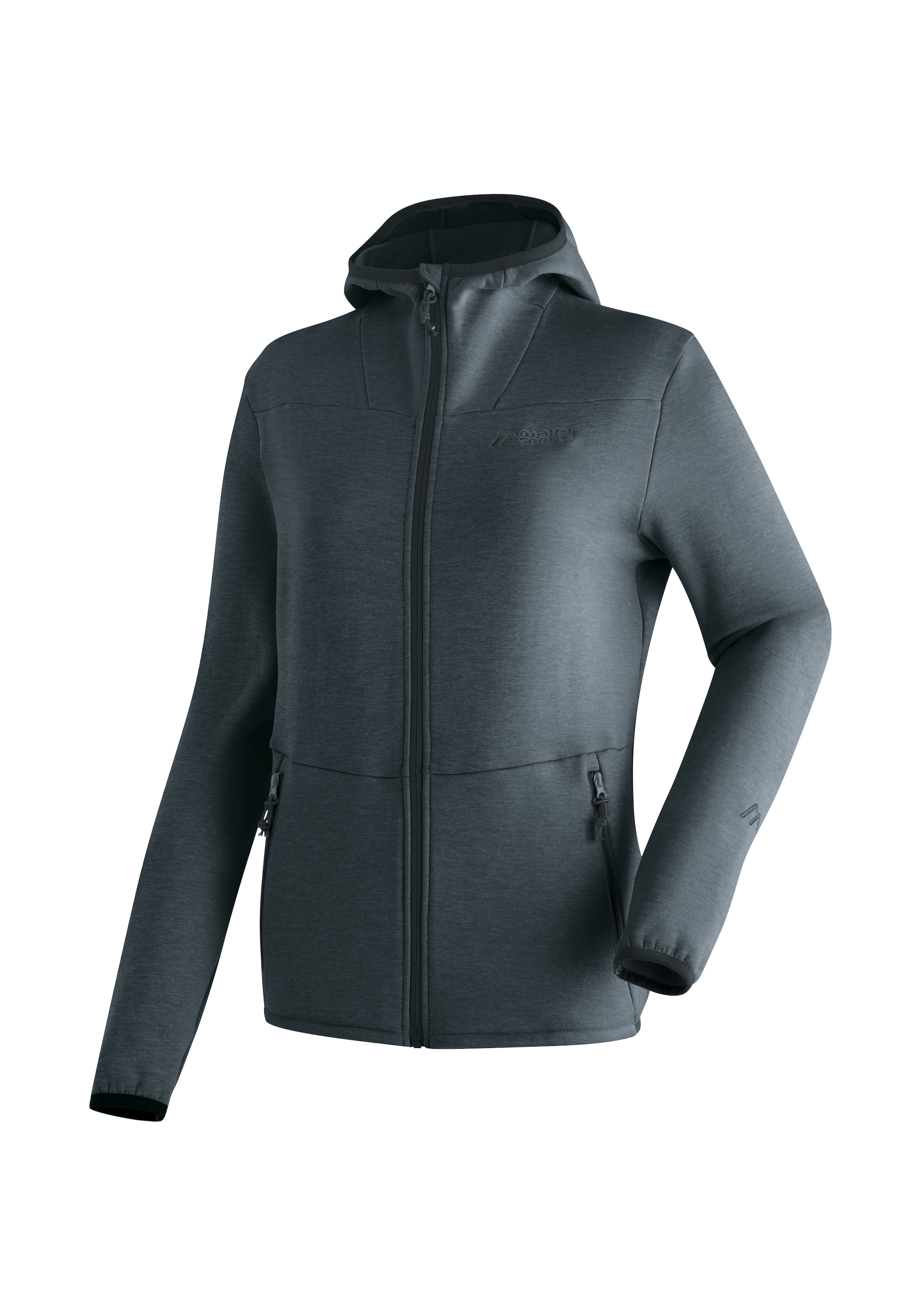 Maier Sports Fleecejacke "Fave W" Damen Fleece mit verstellbarer Kapuze, atmungsaktiver Zip-Hoodie