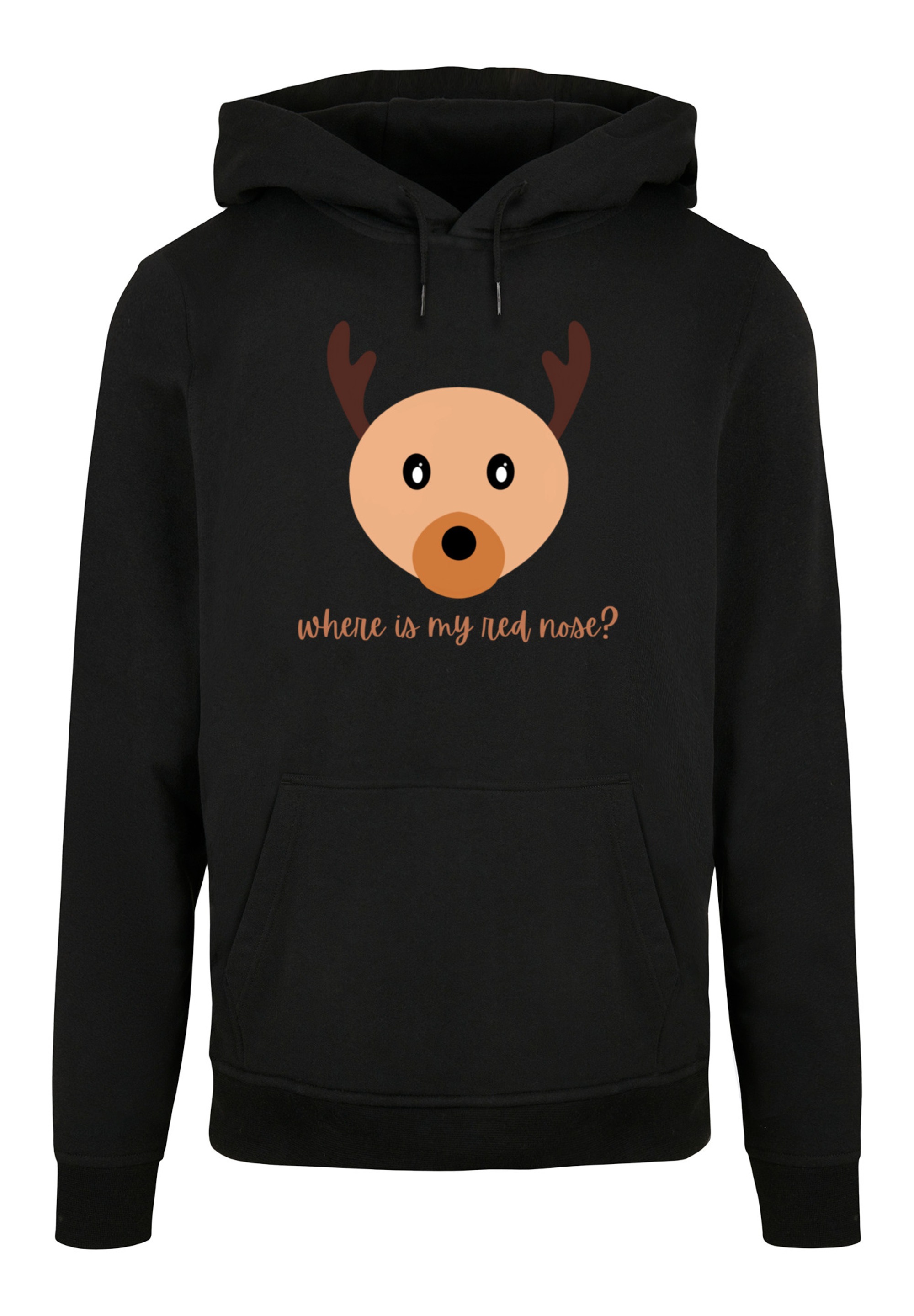 F4NT4STIC Kapuzenpullover "Red Nose Weihnachten" Print günstig online kaufen