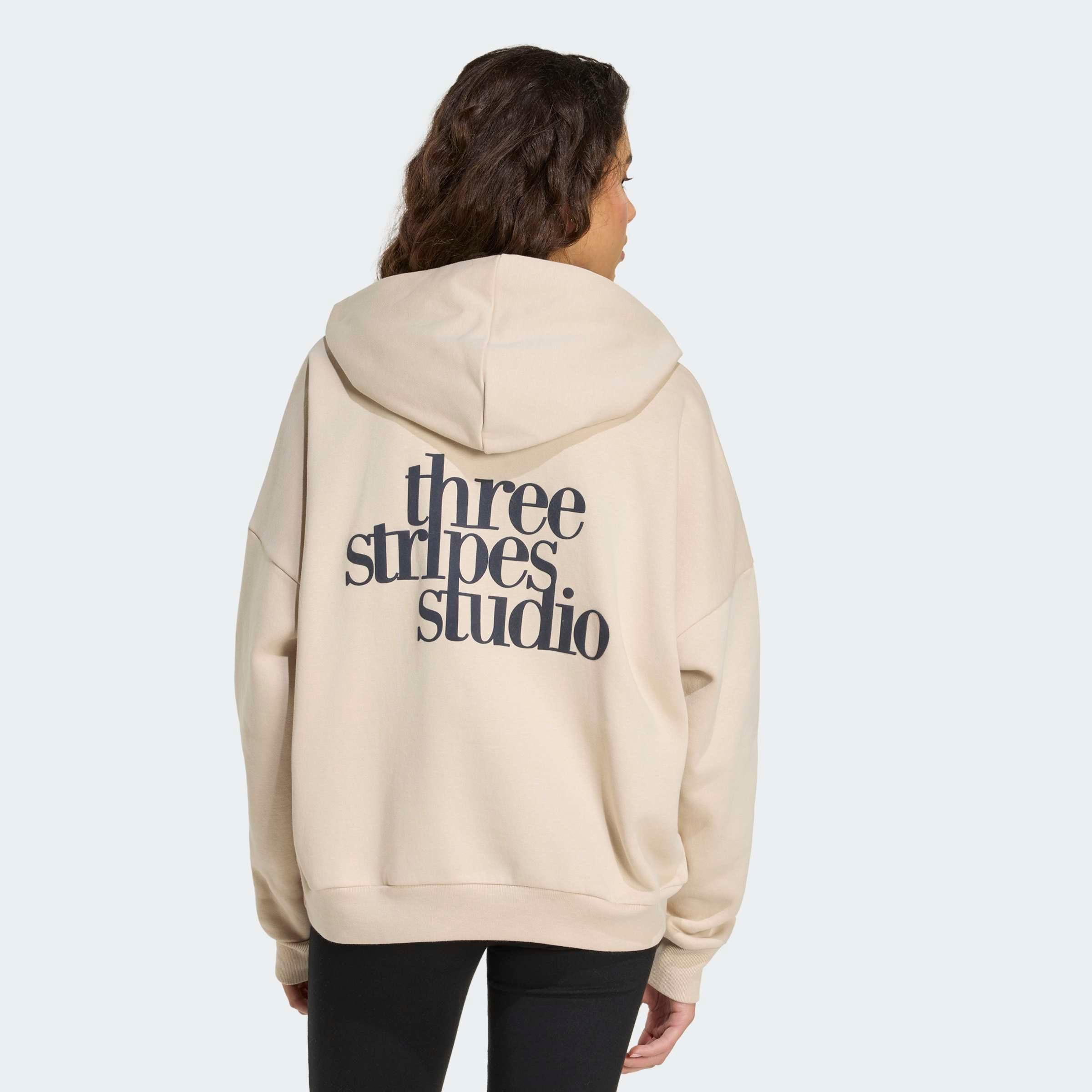 adidas Sportswear Sweatshirt »W 3SS FL HD2«, Print - Hoodie, lockere Passform
