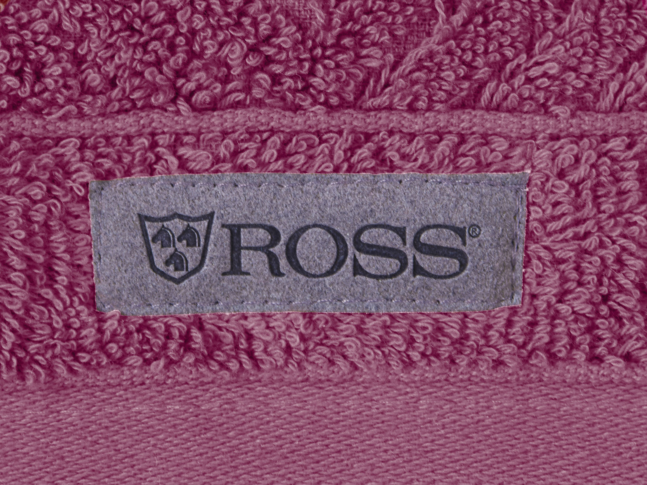 Thumbnail - ROSS Duschtuch "Smart" Uni-Rippe mit Velourslabel