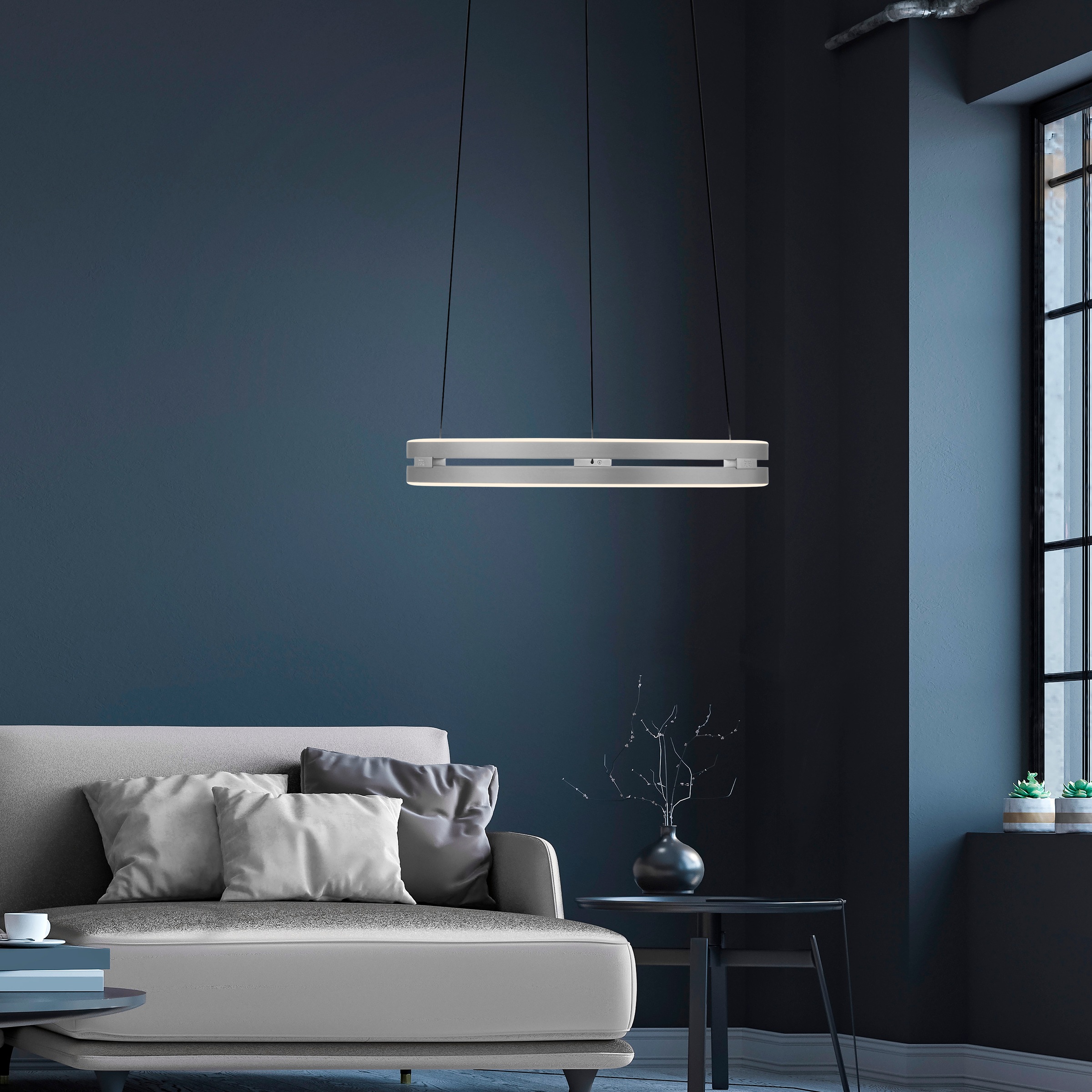 Neuhaus PURE LED Pendelleuchte »PURE E-Loop« LED-Board 1 Stk. warmweiß - kaltweiß e-LIFT® Funktion, CCT, dimmbar über Fernbedienung