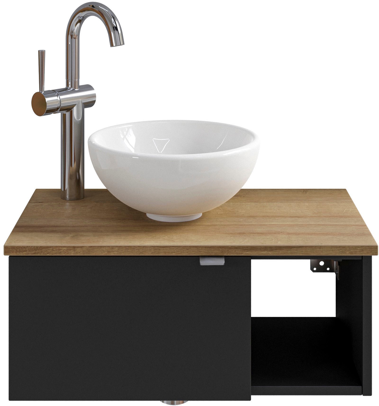 Saphir Waschtisch "Serie 6915 Waschschale mit Unterschrank für Gästebad, Gä günstig online kaufen