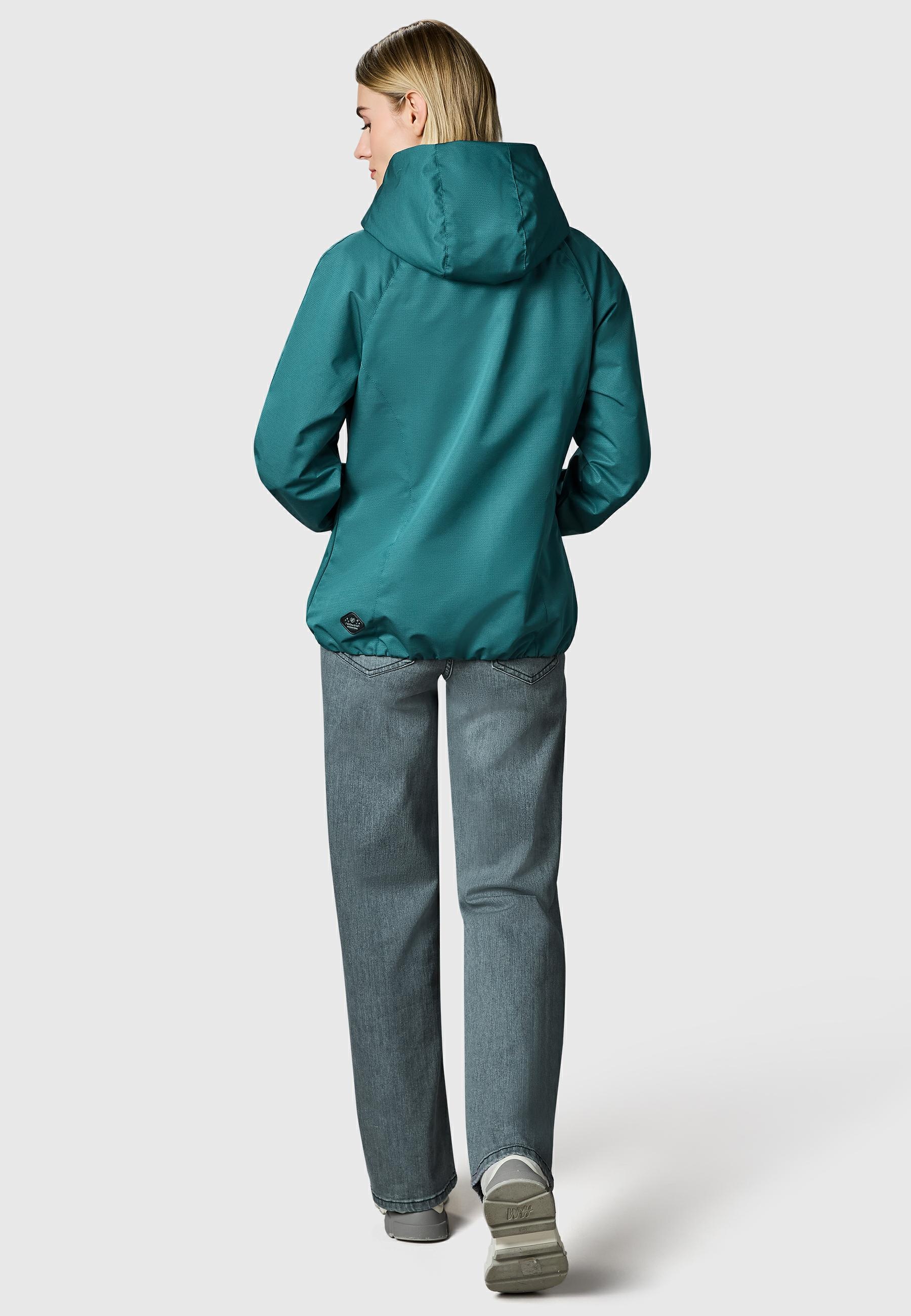 Ragwear Outdoorjacke »Dizzie Tech« mit Kapuze Wasserdichte Damen Übergangsjacke mit großer Kapuze