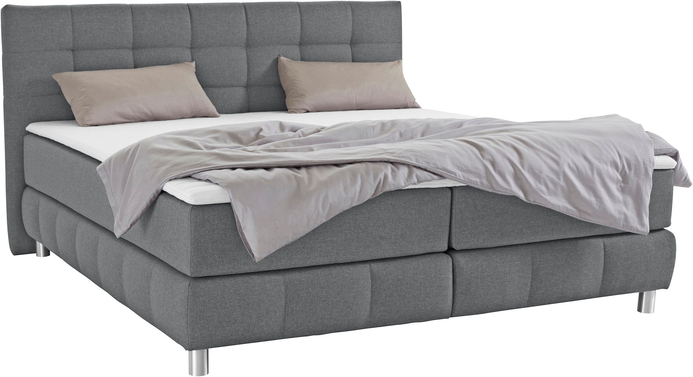 Home affaire Boxspringbett "Salo" incl. Topper, 6 Breiten, 2 Härtegrade, TF günstig online kaufen