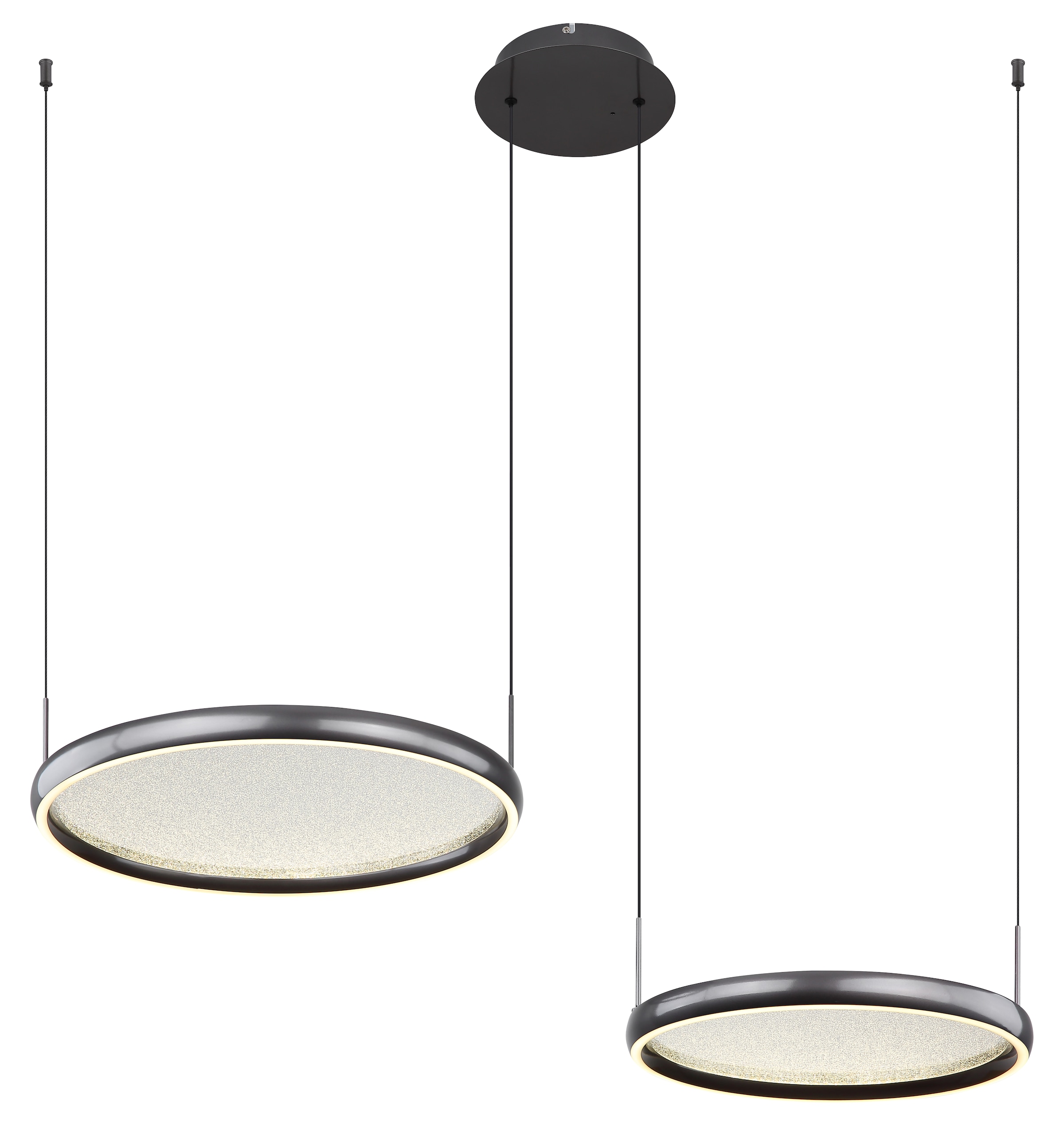 "GLOBO LIGHTING Hängeleuchte ""BRIGGS"", schwarz (schwarz matt), H: 150cm, 1 Stk., Leuchten, Hängelampe Esszimmer-Leuchte Esstischleuchte Wohnzimmer