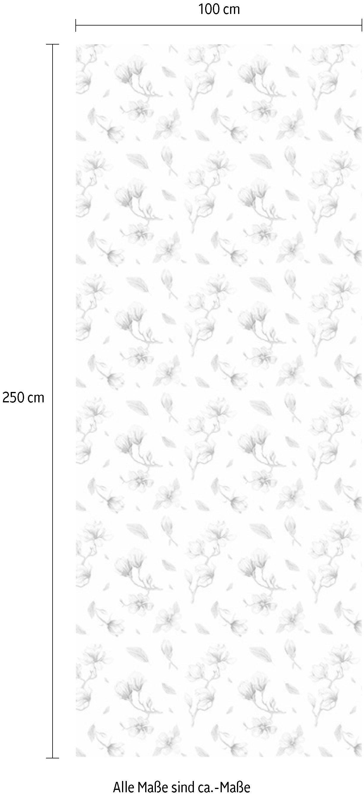 Komar Vliestapete »Magnolia Rappo« (Breite x Höhe), Vliestapete, 100 cm Bahnbreite