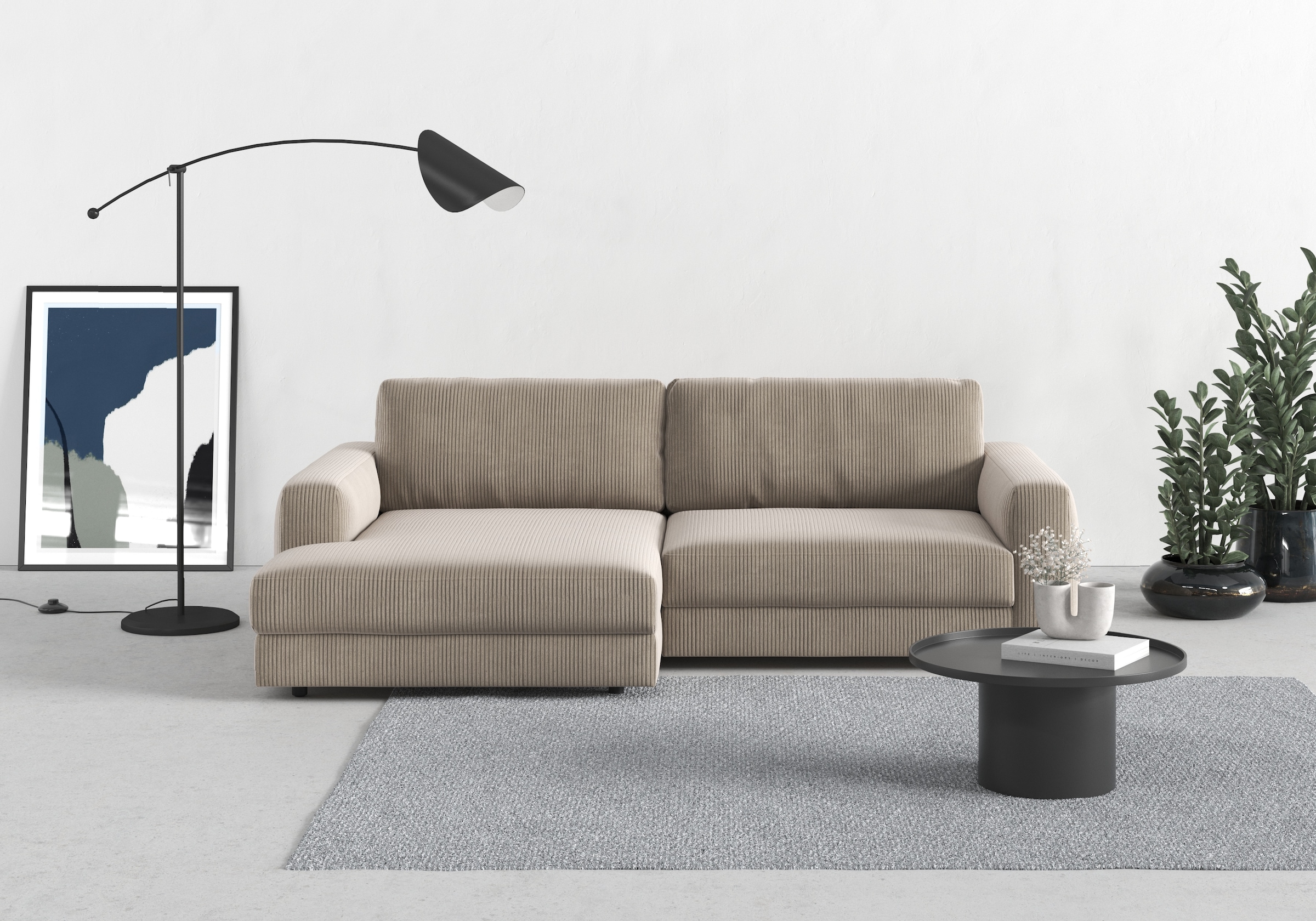 TRENDMANUFAKTUR Ecksofa "Bourbon, Mega Designsofa mit tollem Sitzkomfort, B günstig online kaufen