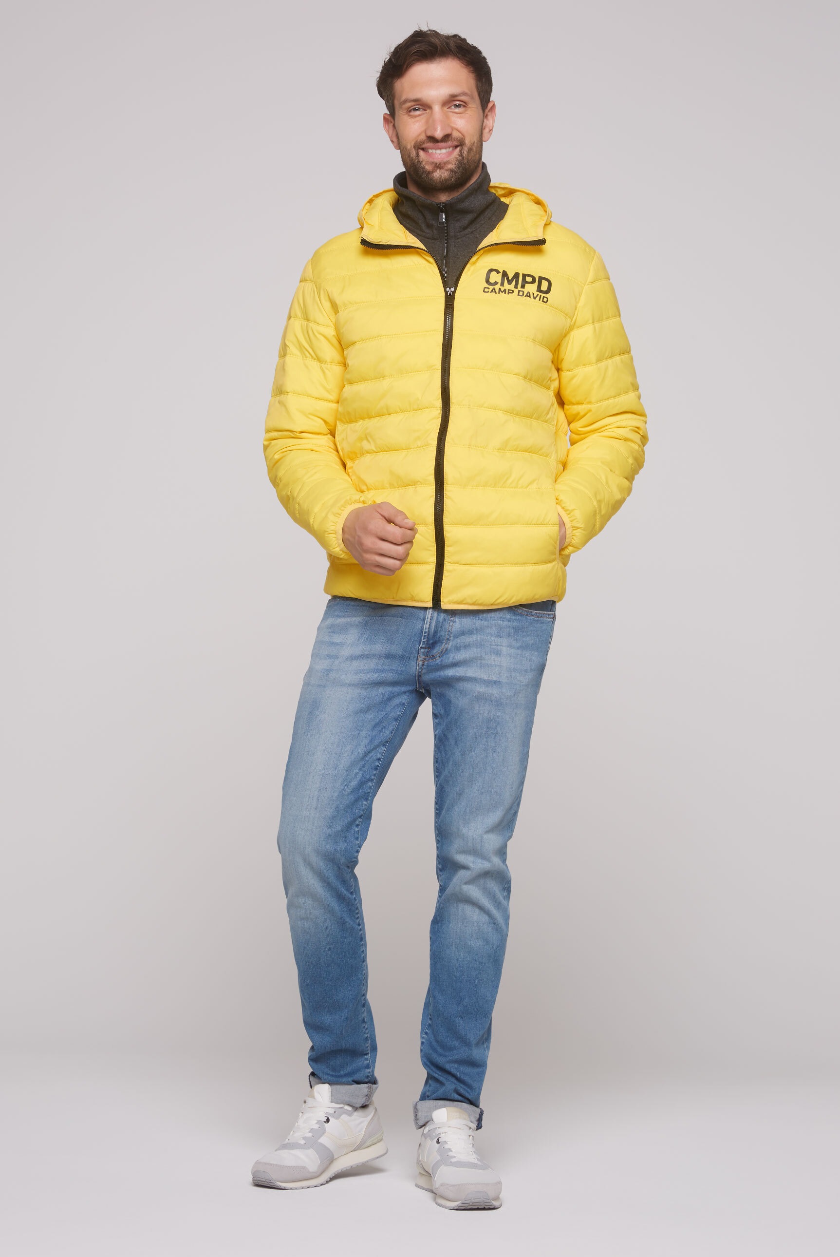 CAMP DAVID Outdoorjacke, mit Kapuze, mit Innentaschen