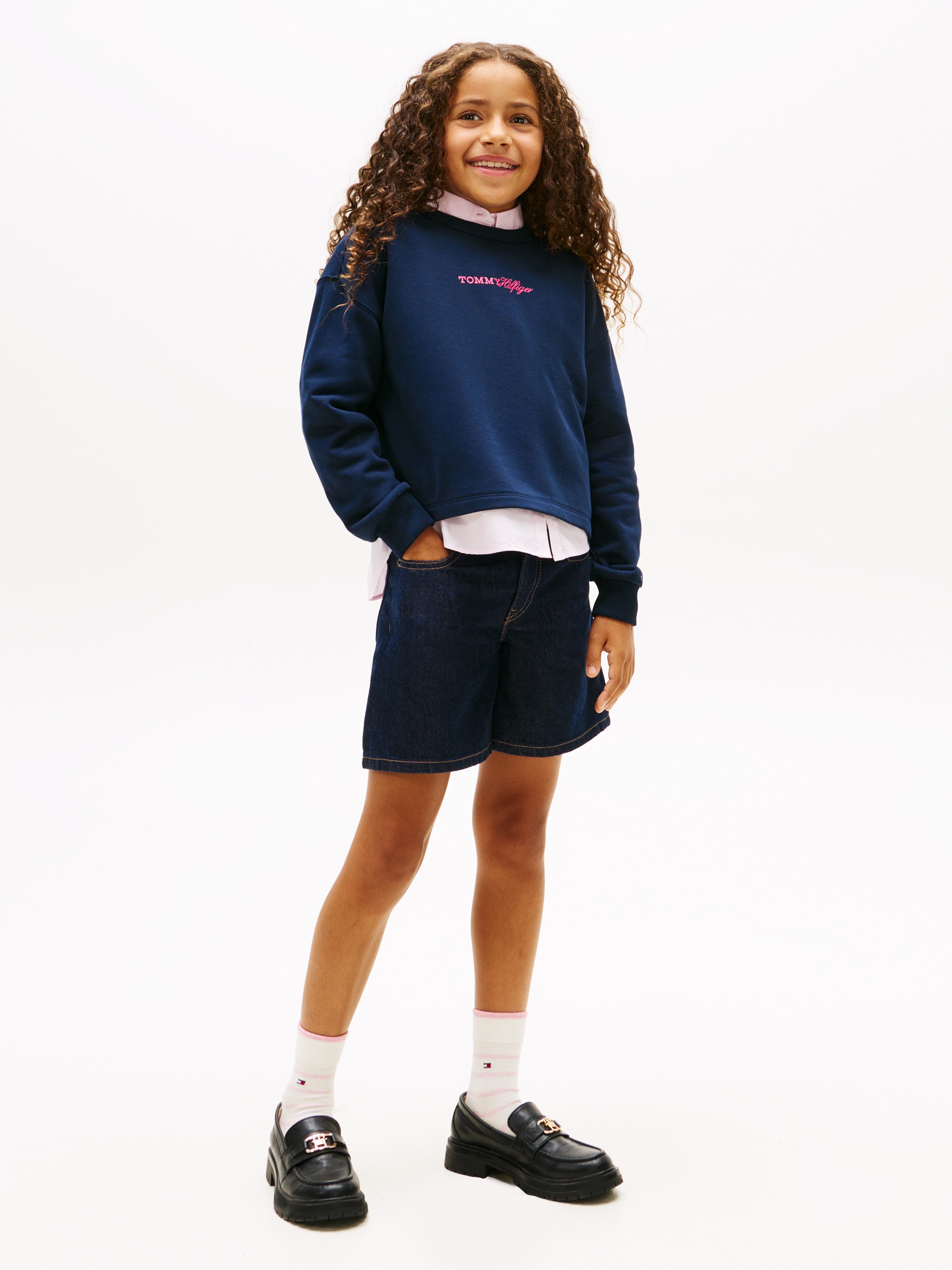 Thumbnail - Tommy Hilfiger Sweatshirt "GLITTER TOMMY CREW", Kinder bis 16 Jahre, regular fit