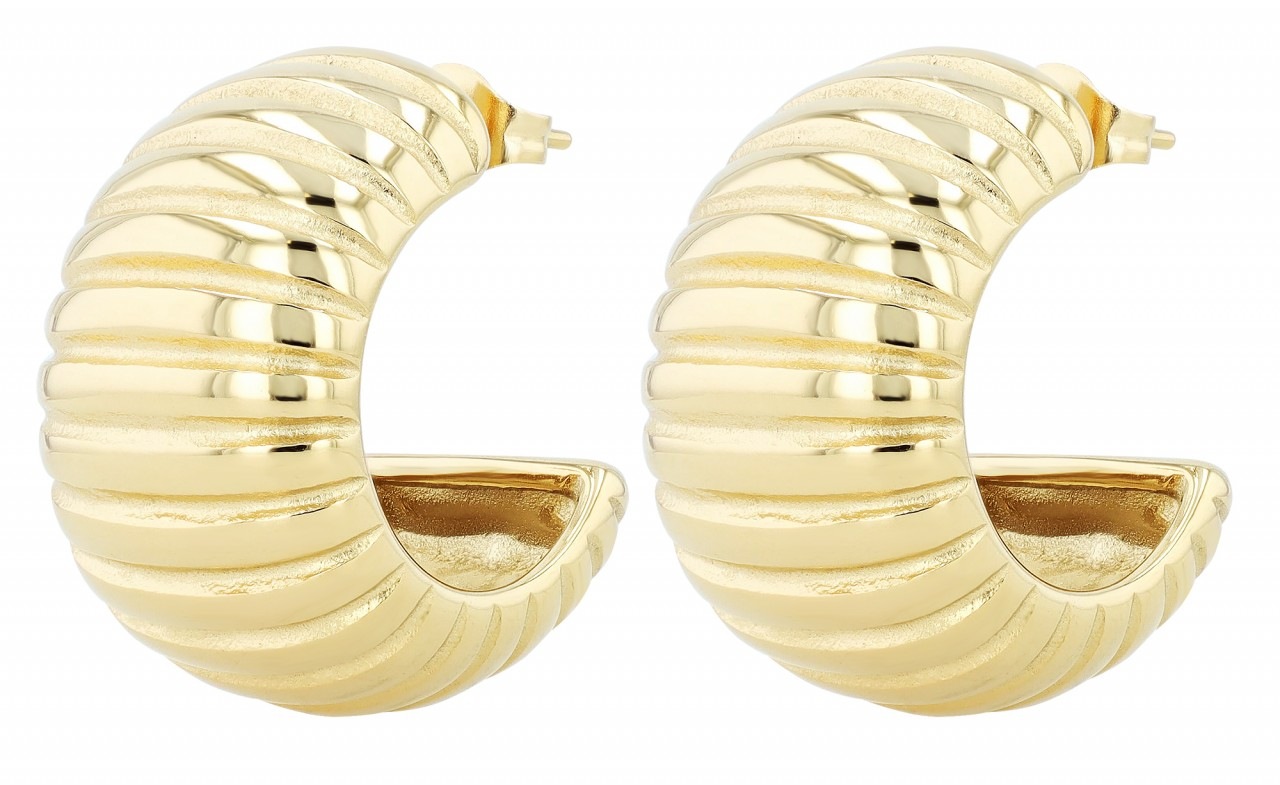 Adelia´s Paar Creolen »Damen Creolen aus Edelstahl«