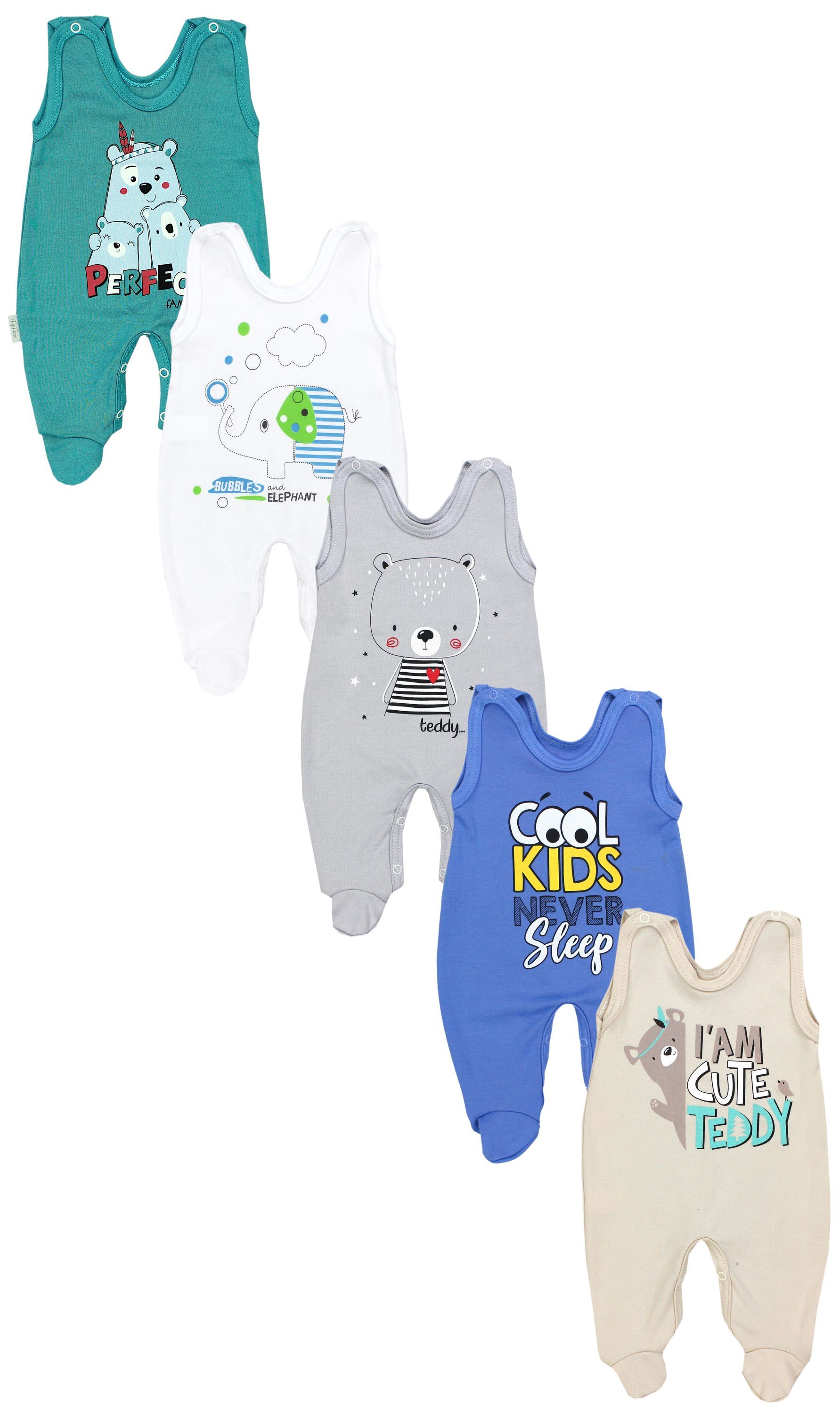 TupTam Strampler "Strampler Baby Strampler mit Aufdruck Spruch 5er Pack"
