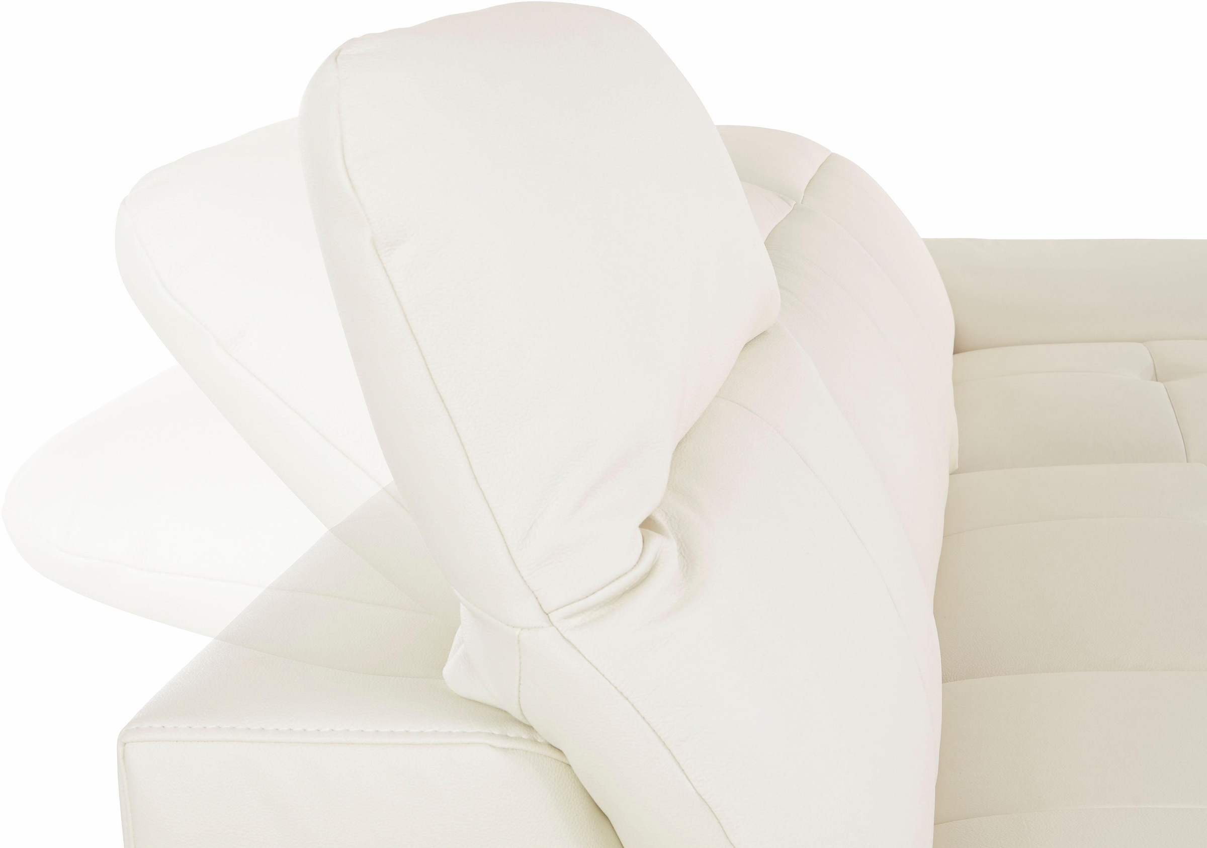 exxpo - sofa fashion Ecksofa »Mantua 2, inkl. Kopf- bzw. Rückenverstellung, bequem, L-Form«, wahlweise mit Bettfunktion und Bettkasten, tolle Verarbeitungsdetails
