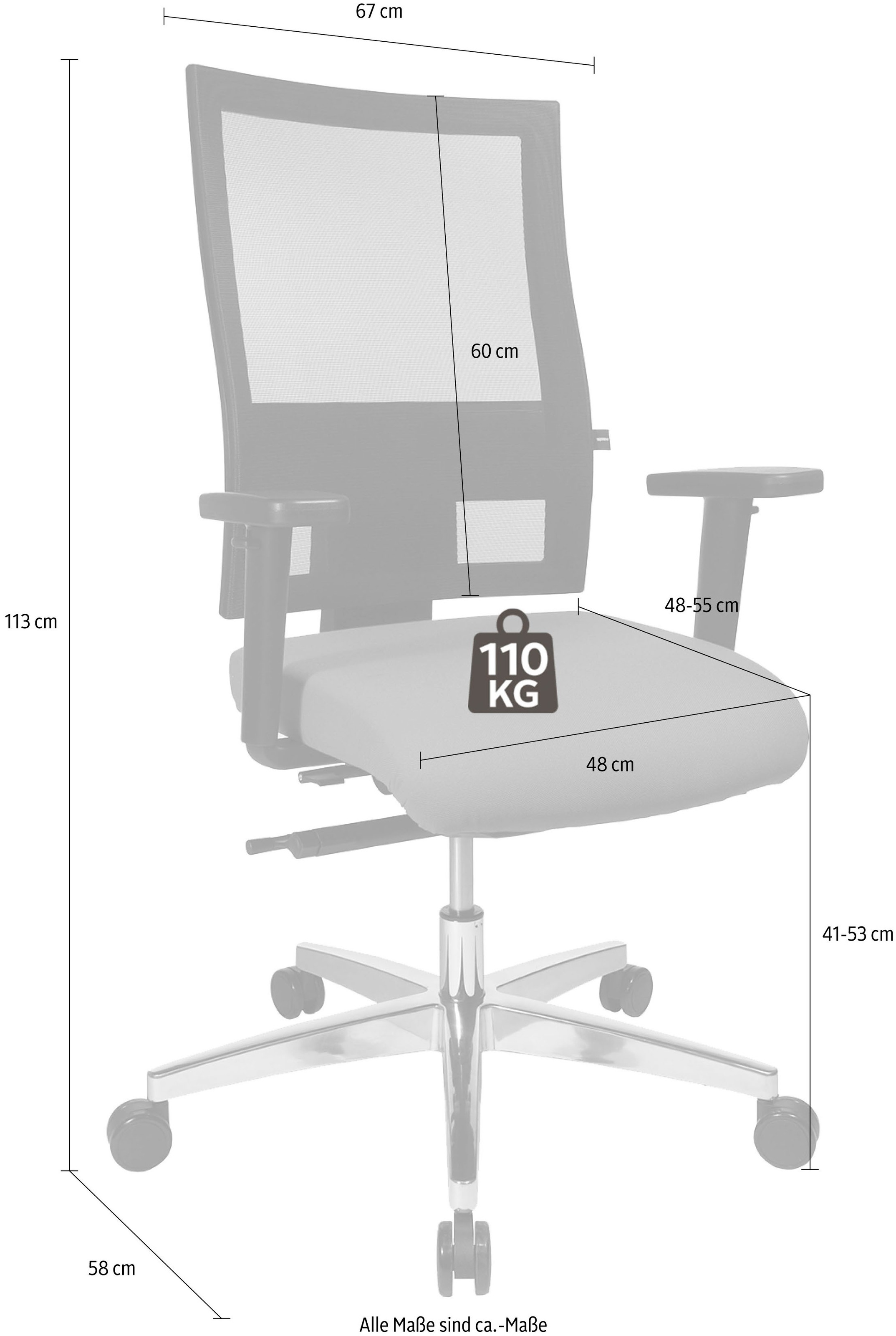 TOPSTAR Bürostuhl »Profi Net 11«