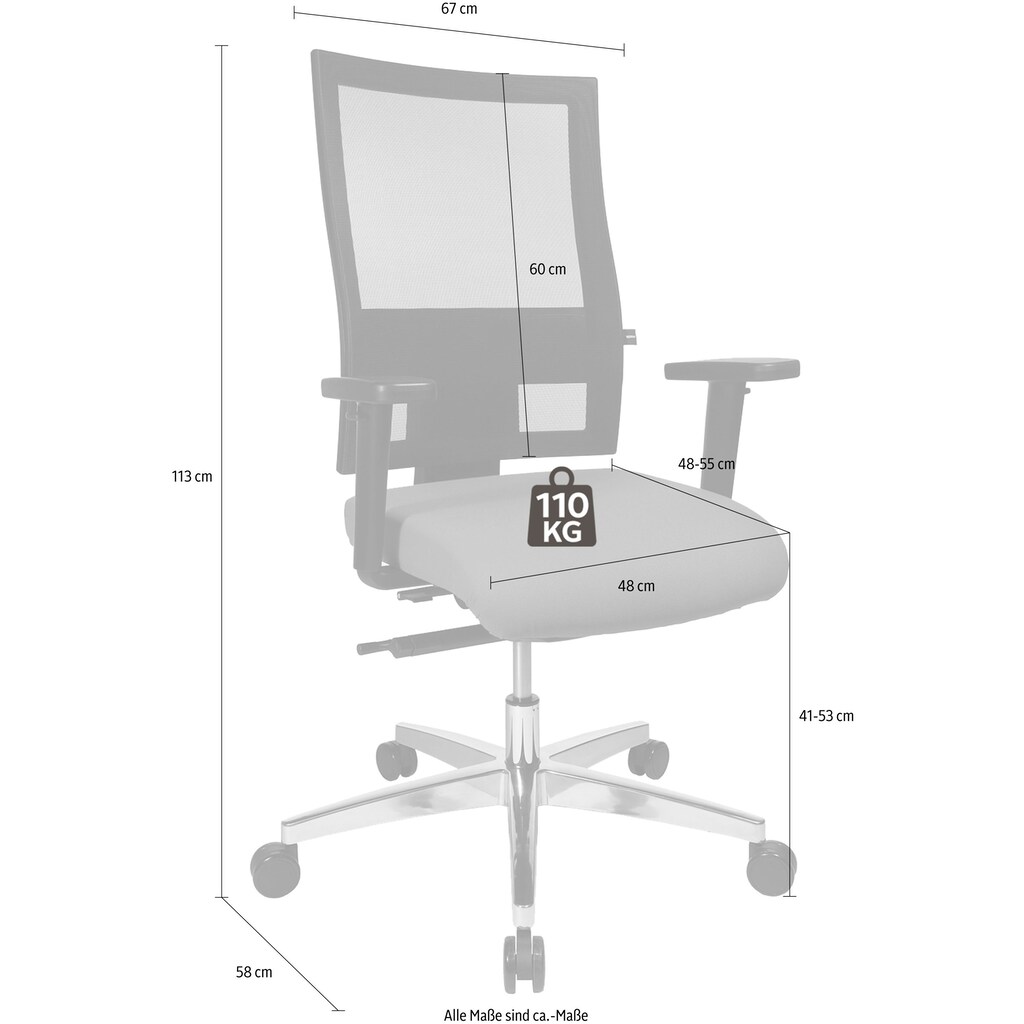 TOPSTAR Bürostuhl »Profi Net 11«