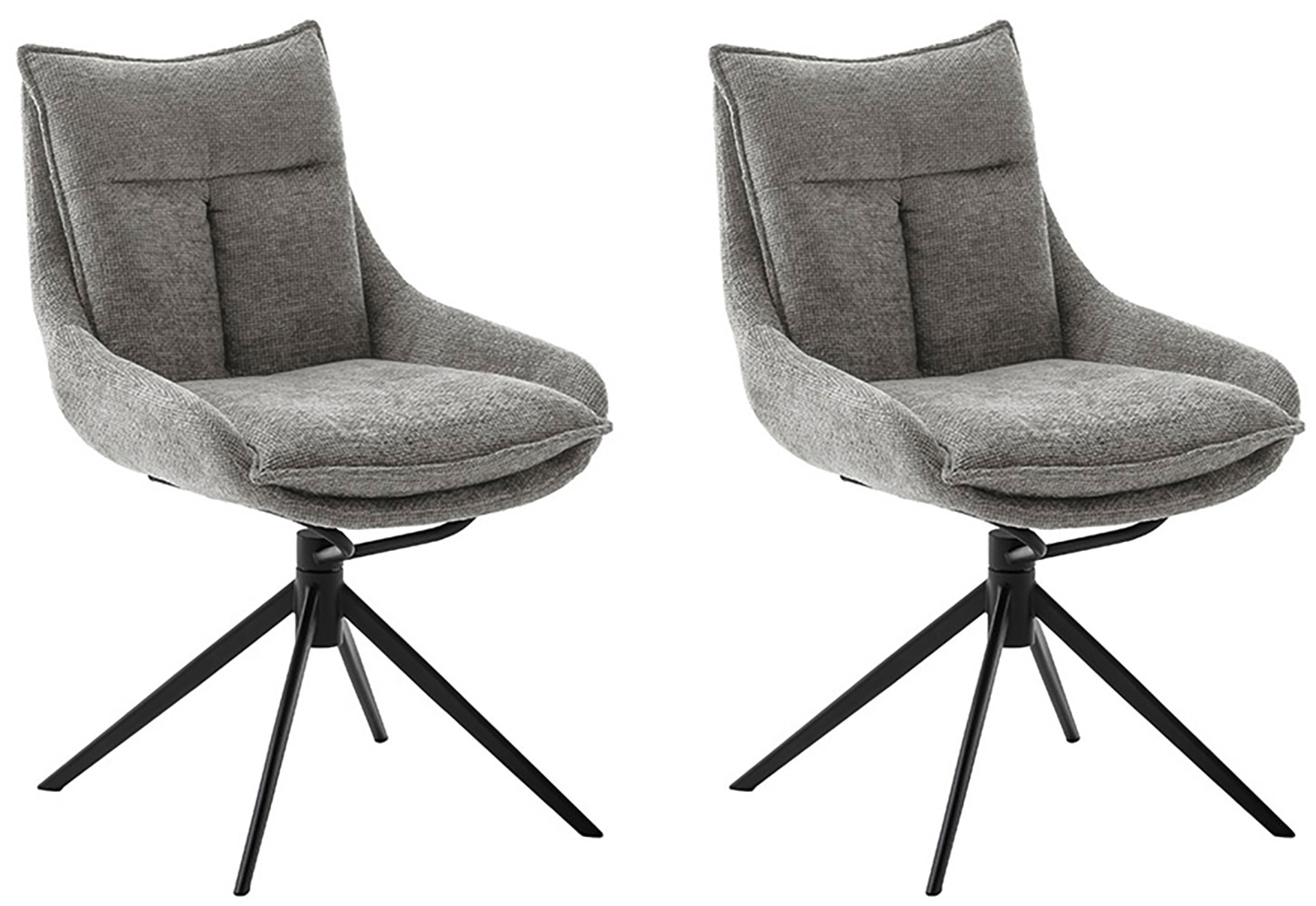 MCA furniture Esszimmerstuhl, Strukturstoff, (2er-Set), drehbar 360, Dreh- günstig online kaufen