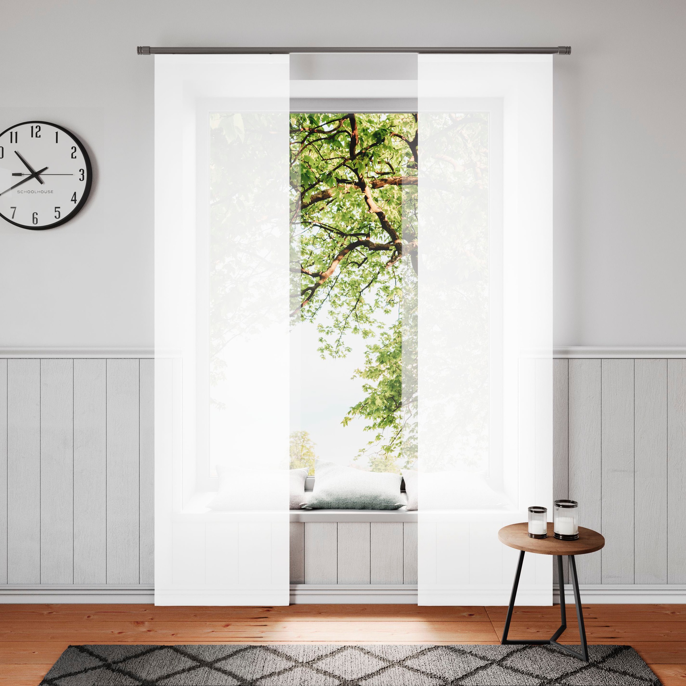 Neutex for you Schiebegardine "Galena Uni" Klettband 1 Stk. tlg. inkl. Befe günstig online kaufen