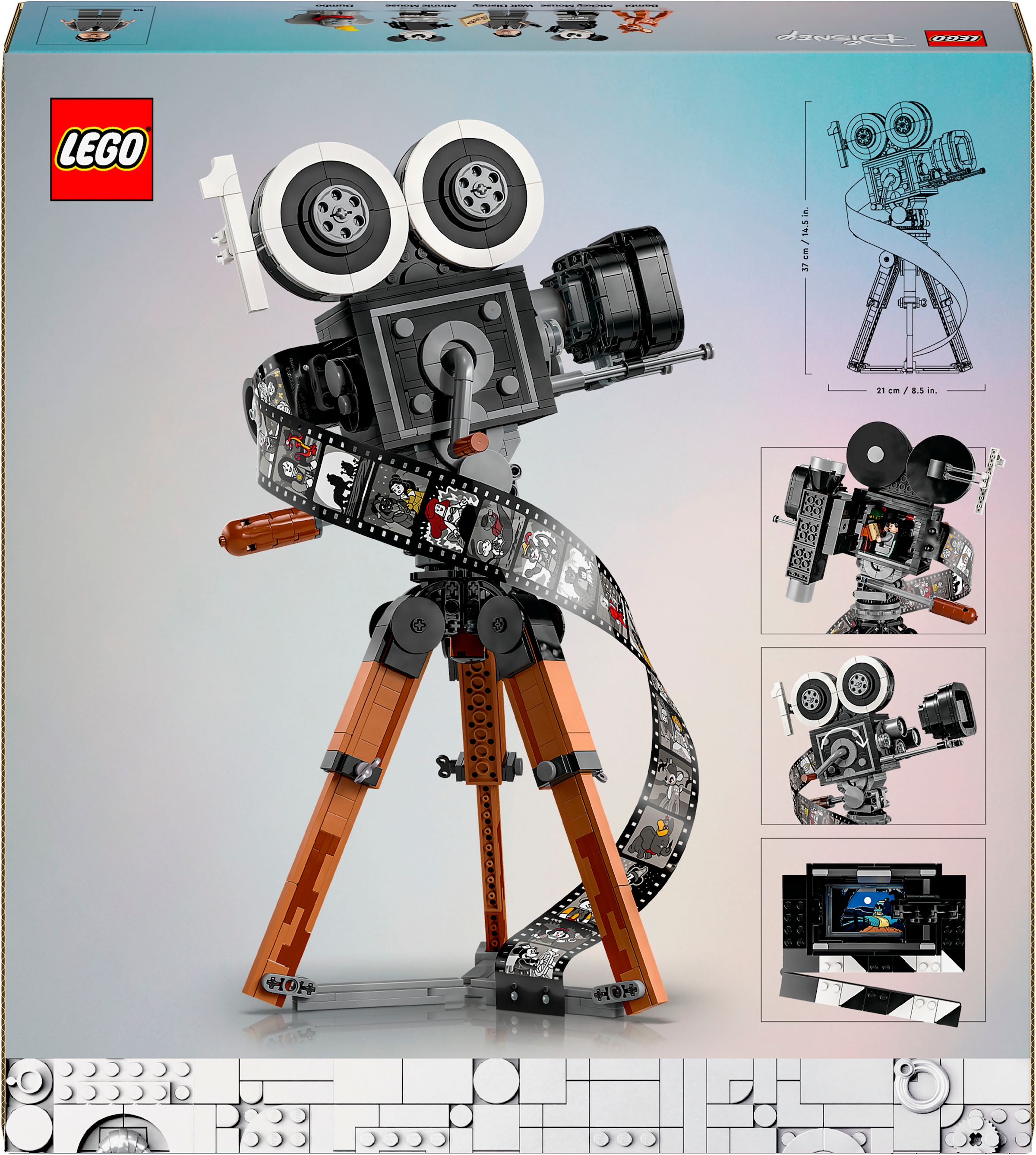 LEGO® Konstruktionsspielsteine »Kamera – Hommage an Walt Disney (43230), LEGO® Disney«, (811 St.), Made in Europe