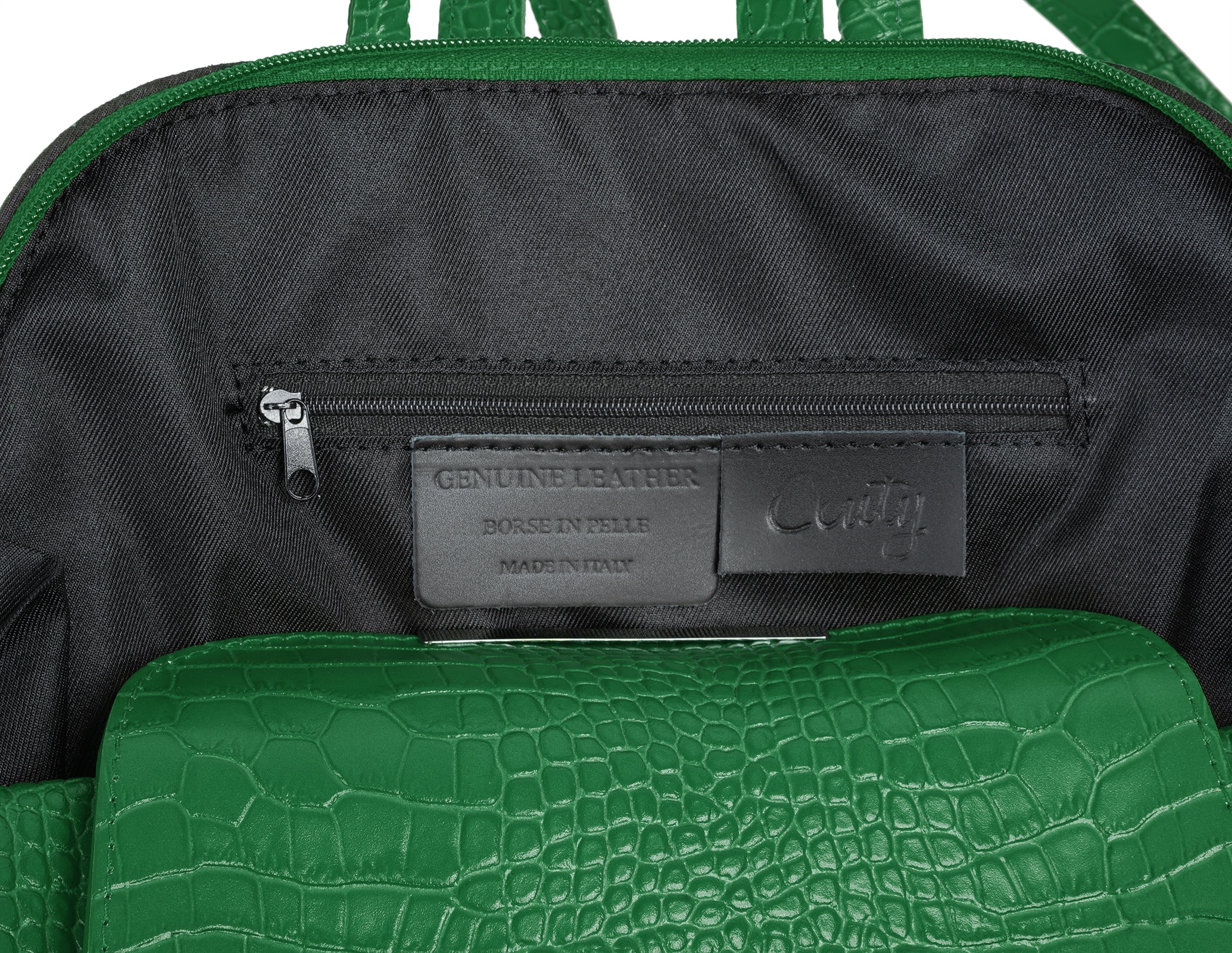 Cluty Cityrucksack, echt Leder, Made in Italy