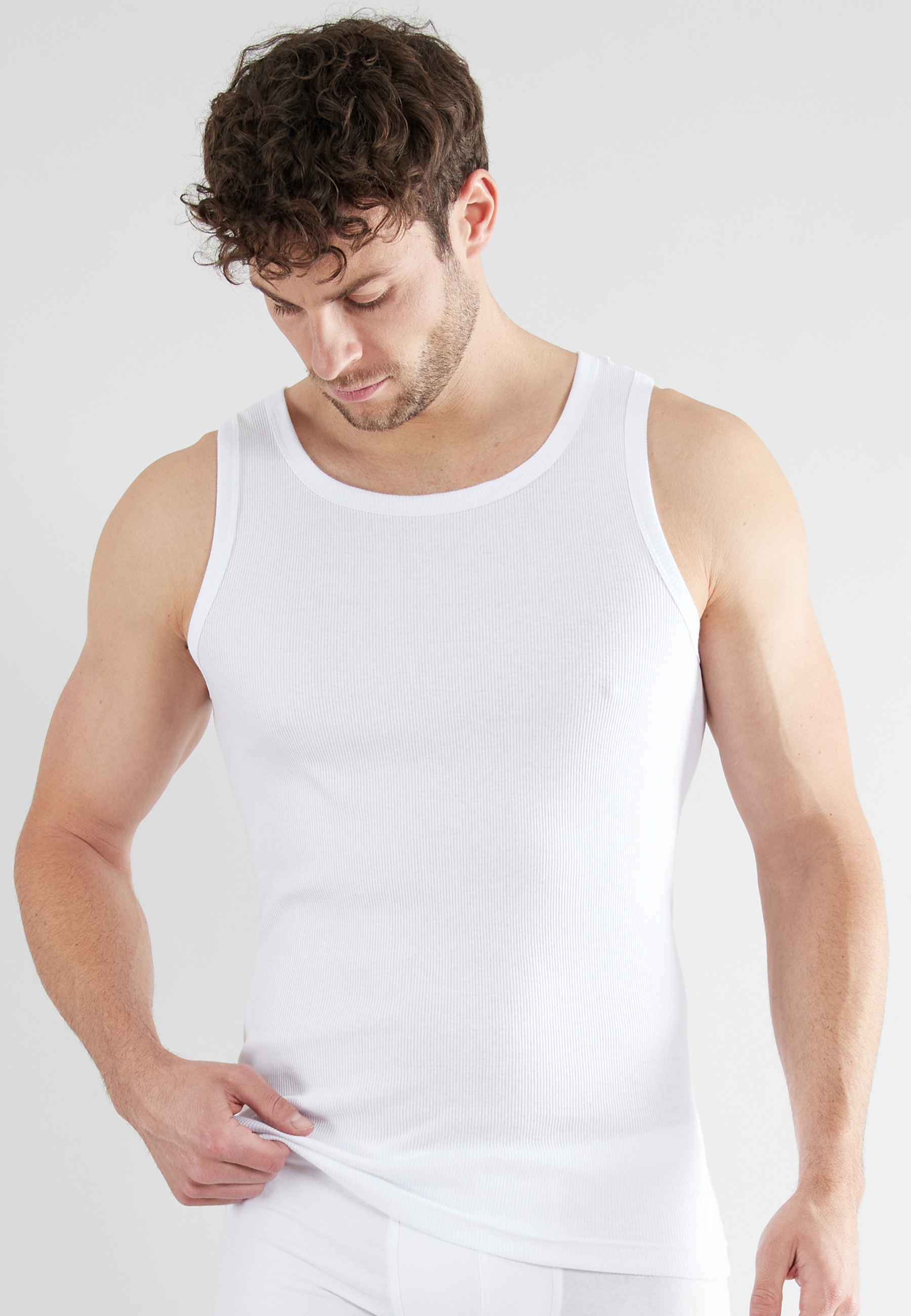 TOM TAILOR Tanktop "Montana" 2er Pack, Rundhalsausschnitt, slim fit, basic, günstig online kaufen