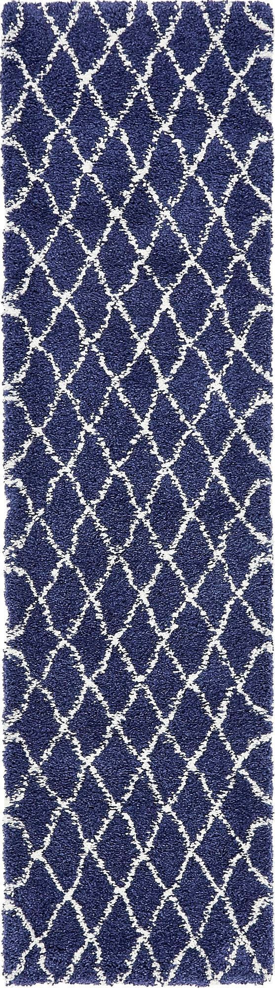 Myflair Möbel & Accessoires Hochflor-Läufer »Temara Shag Lagerräumung«, rechteckig, 51 mm Höhe, Teppich-Läufer, gewebt, Rauten Design, weich & kuschelig