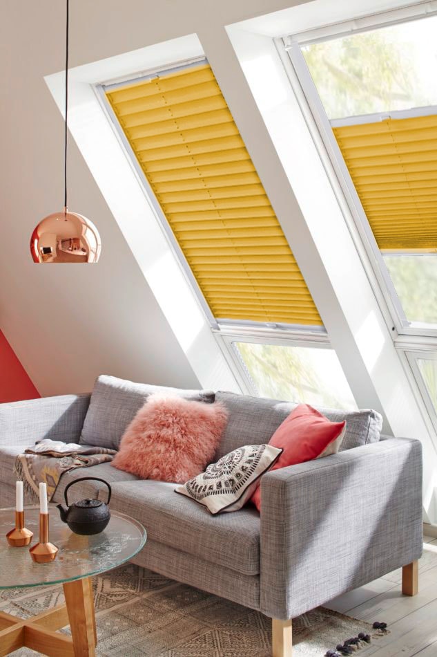 sunlines Dachfensterplissee »Young Style Energy abdunkelnd, bestellen mit energiesparend, | Führungsschienen mit Energiespareffekt, BAUR verspannt, Saving«