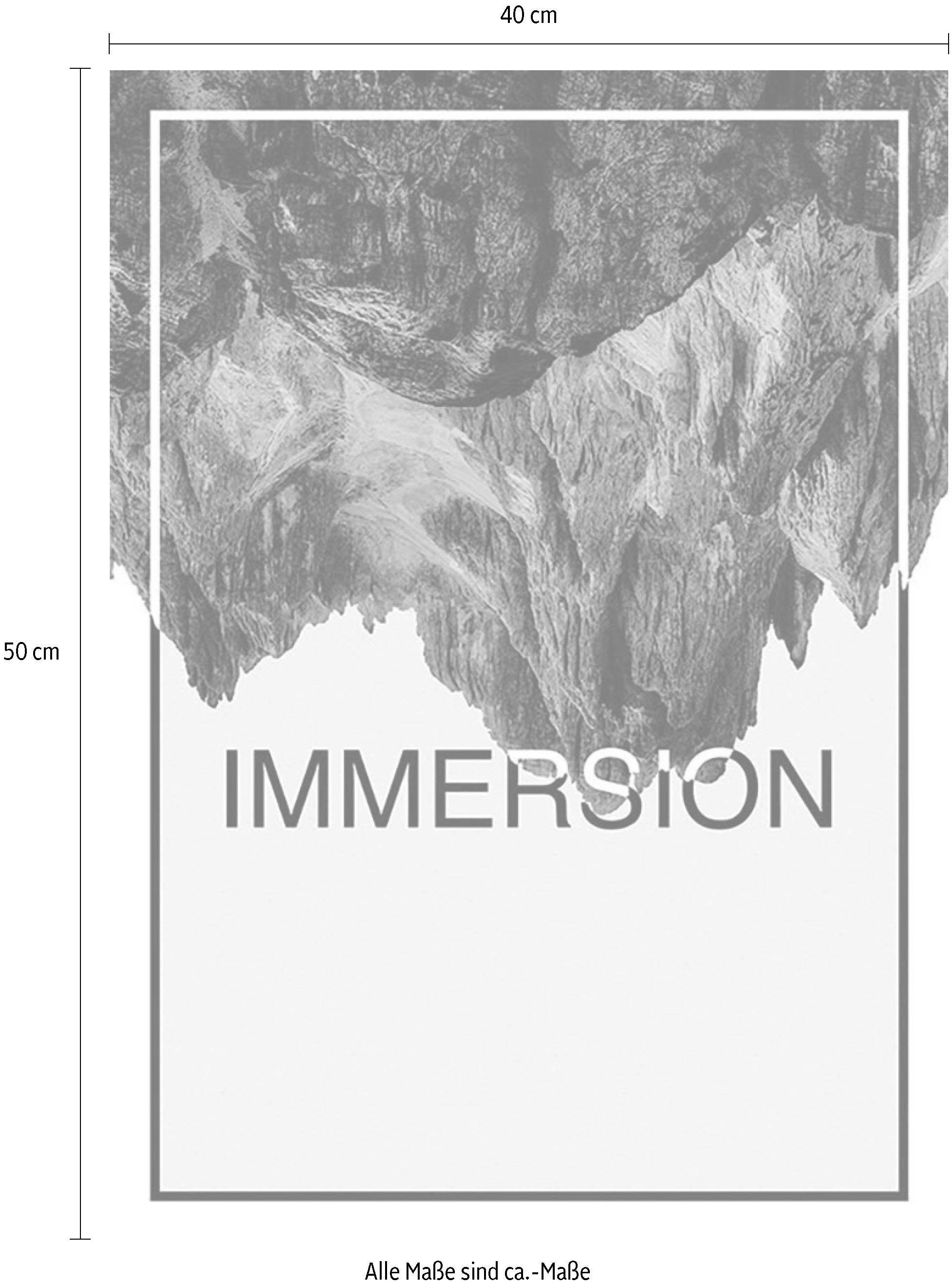 Komar Poster »Immersion Blue«, Abstrakt-Sprüche & Texte, (1 St.),  Kinderzimmer, Schlafzimmer, Wohnzimmer | BAUR