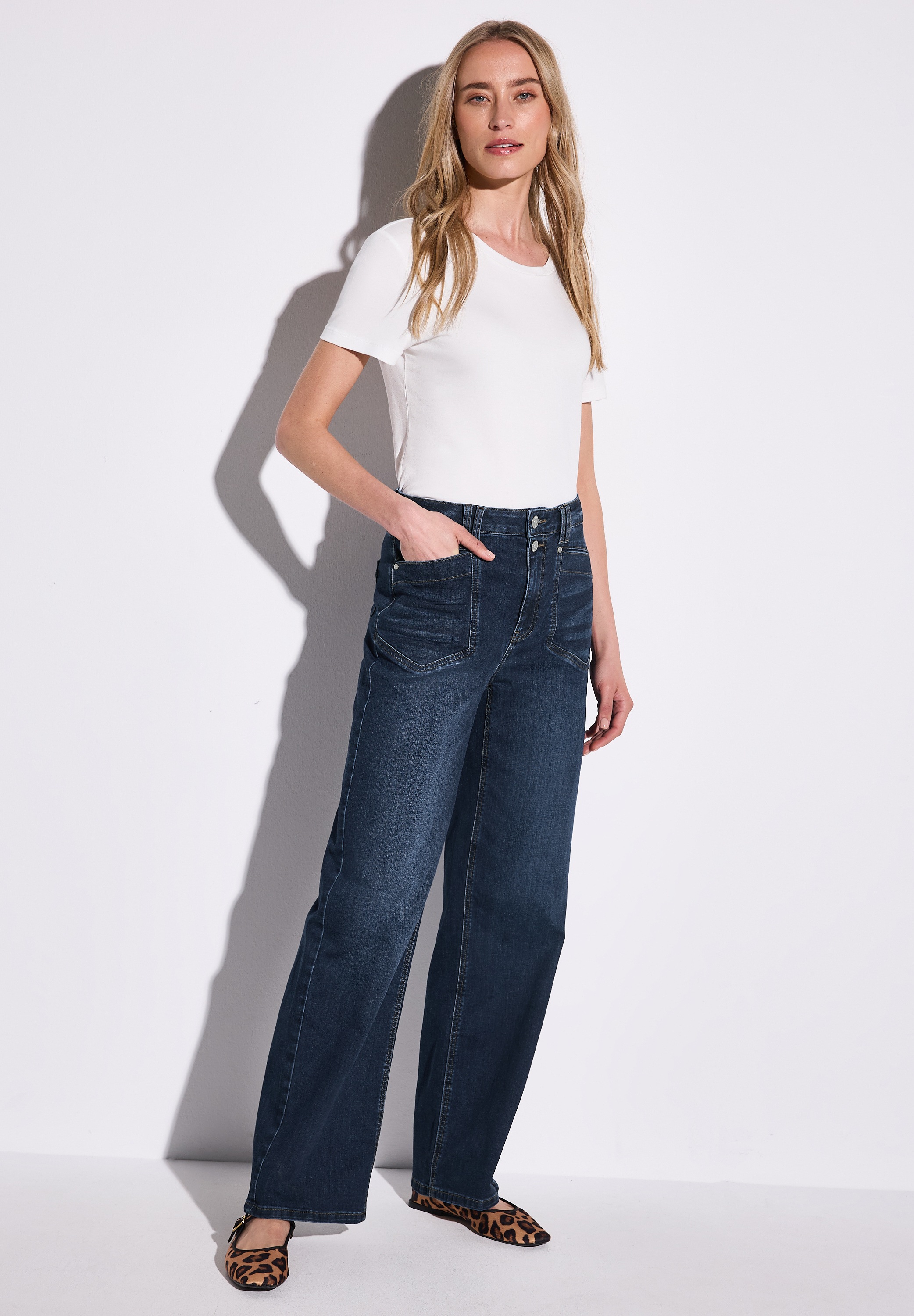STREET ONE Comfort-fit-Jeans, High Waist