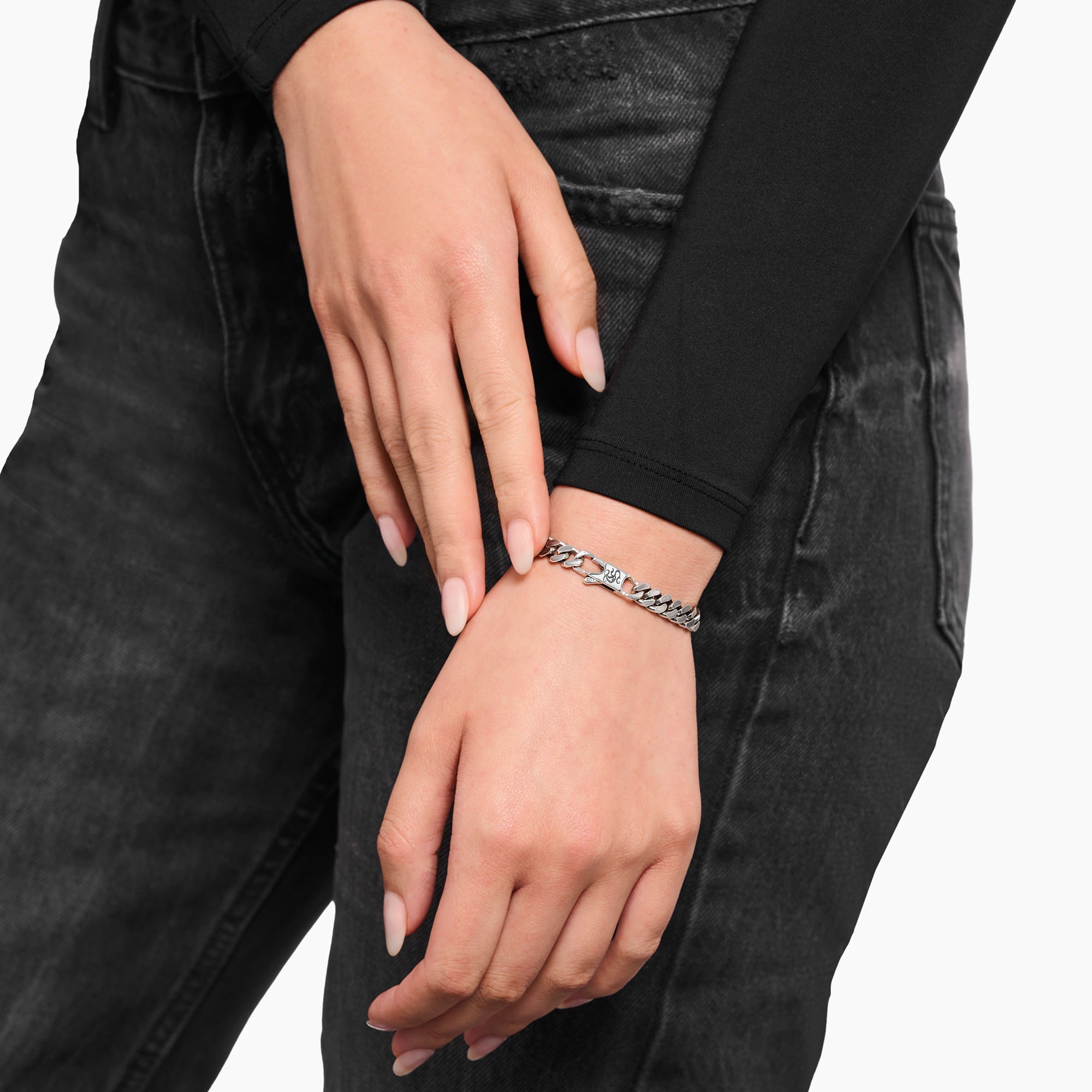THOMAS SABO Panzerarmband »Panzer-Armband Silber, A2200-637-21-L20«
