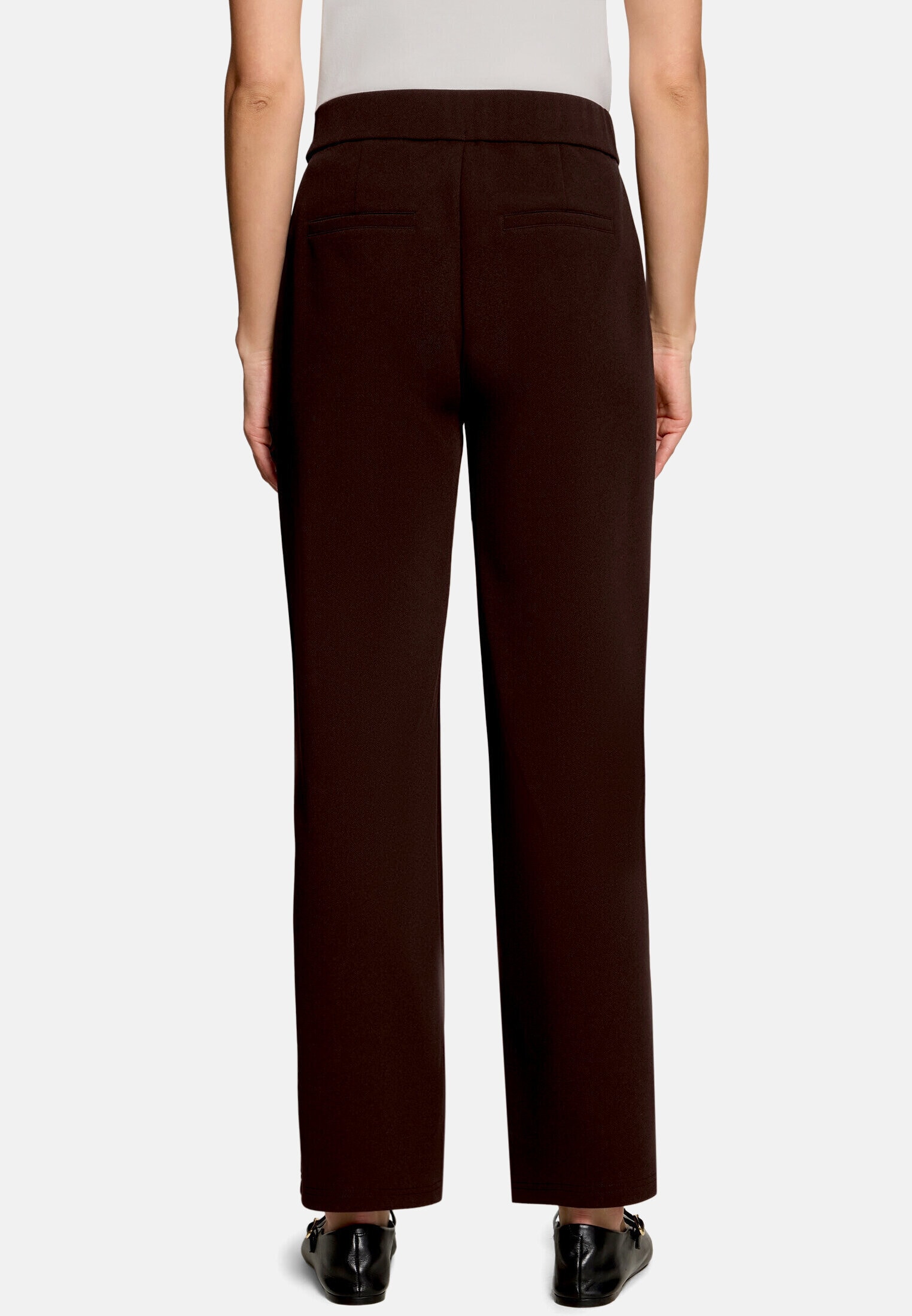 Zero Stoffhose »Damen mit weitem Bein«  Struktur