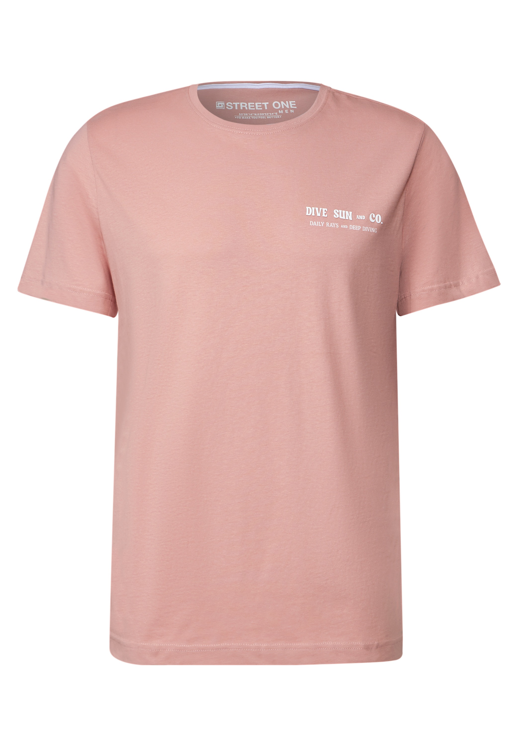 STREET ONE MEN T-Shirt, mit Rundhalsausschnitt