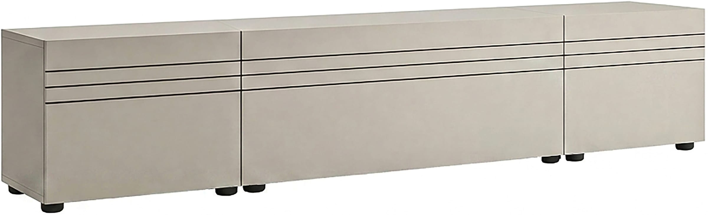 OTTO home Lowboard »SPIAGGIA, 3-teiliges Set, Breite 180cm, stehend & hängend montierbar« TV-Möbel, TV-Schrank, TV-Lowboard, Mediaboard