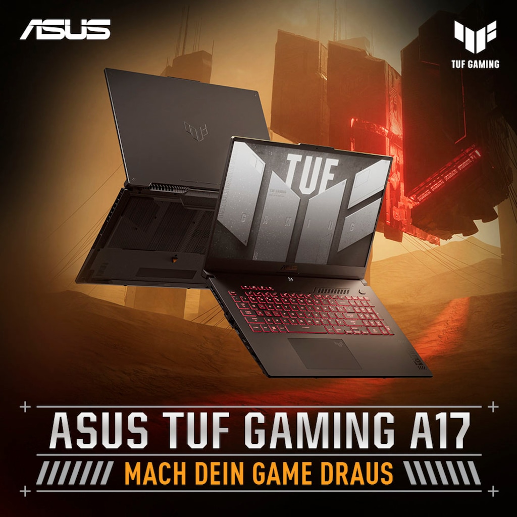 Asus Gaming-Notebook »TUF Gaming A17 FA707XV-HX034W«, 43,9 cm, / 17,3 Zoll, AMD, Ryzen 9, GeForce RTX 4060, 1000 GB SSD