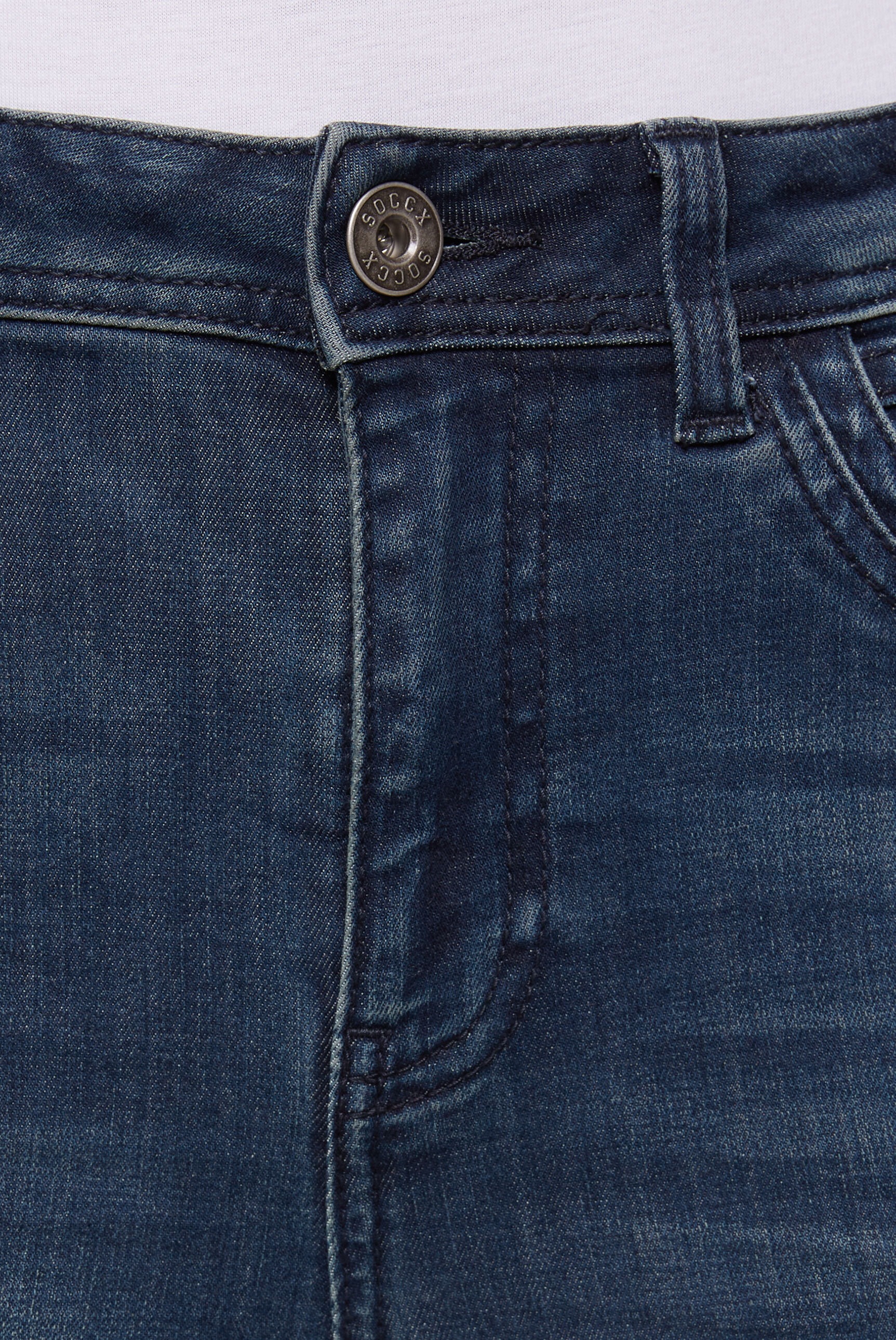 SOCCX Regular-fit-Jeans, mit ausgestelltem Bein