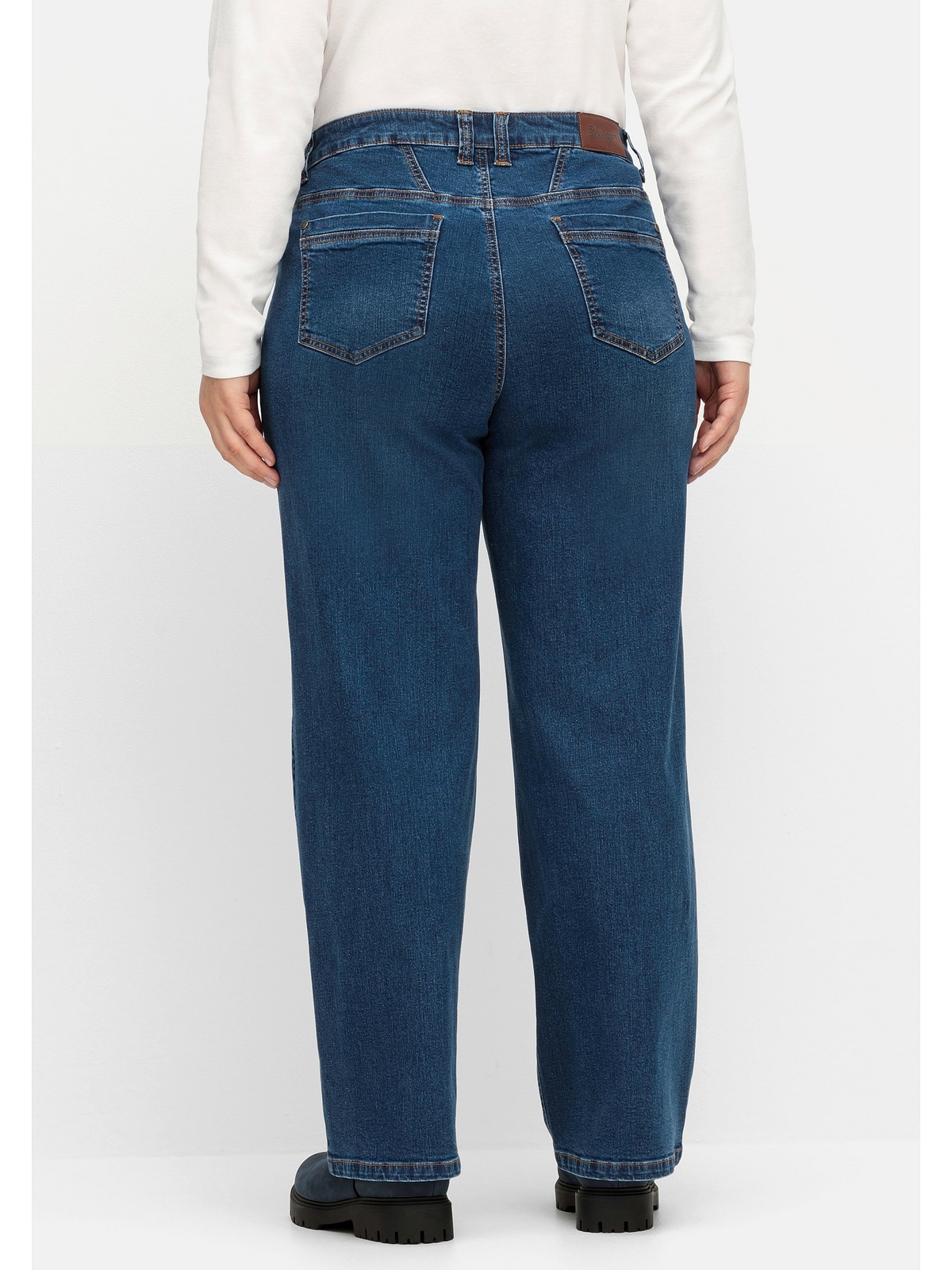 Sheego Weite Jeans »Große Größen«, ELLA für kräftige Oberschenkel und Waden  bestellen | BAUR