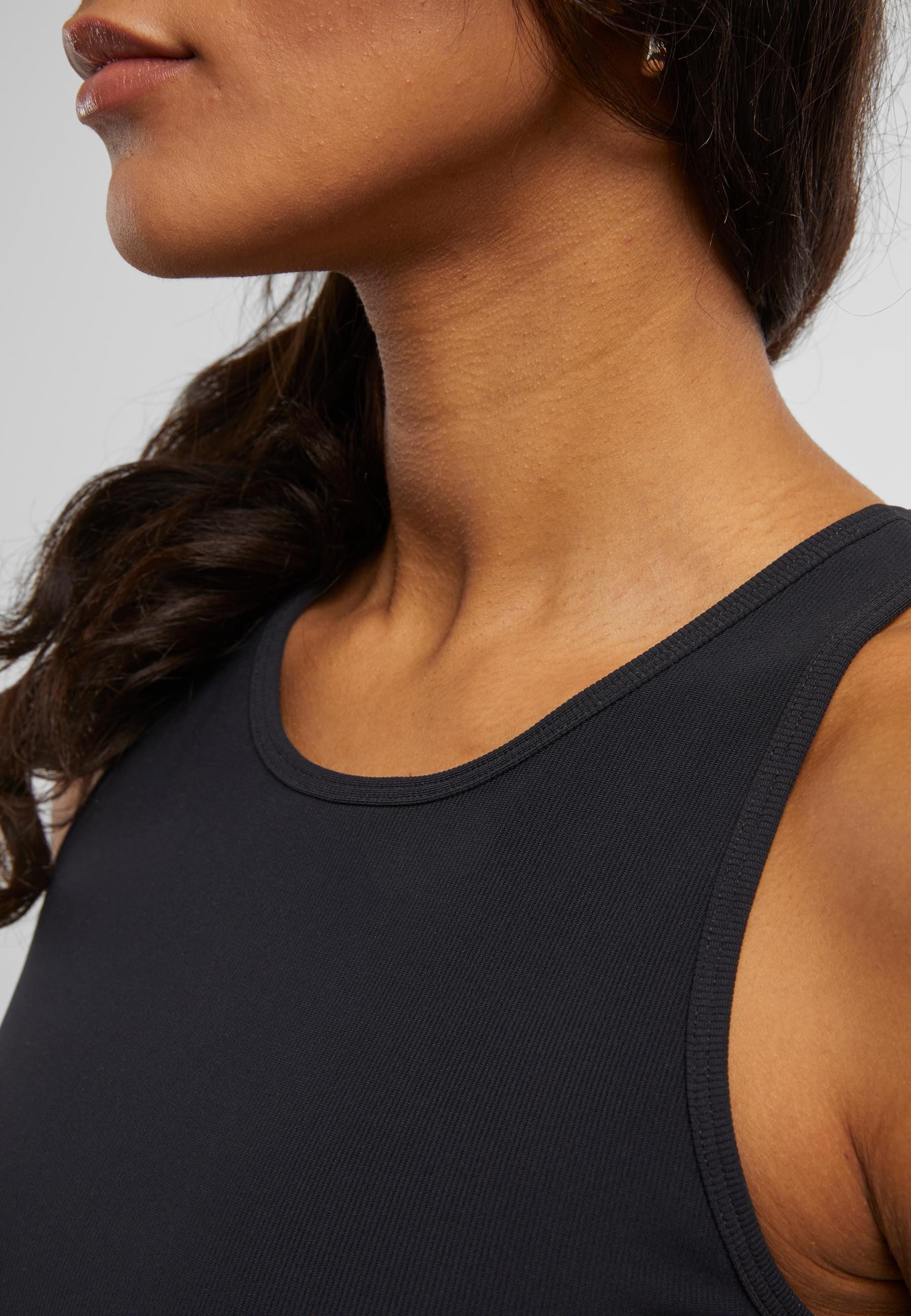 URBAN CLASSICS Muskelshirt »Urban Classics Ladies Sports Top Rib Ladies Sports Top Rib«, (1 tlg.)