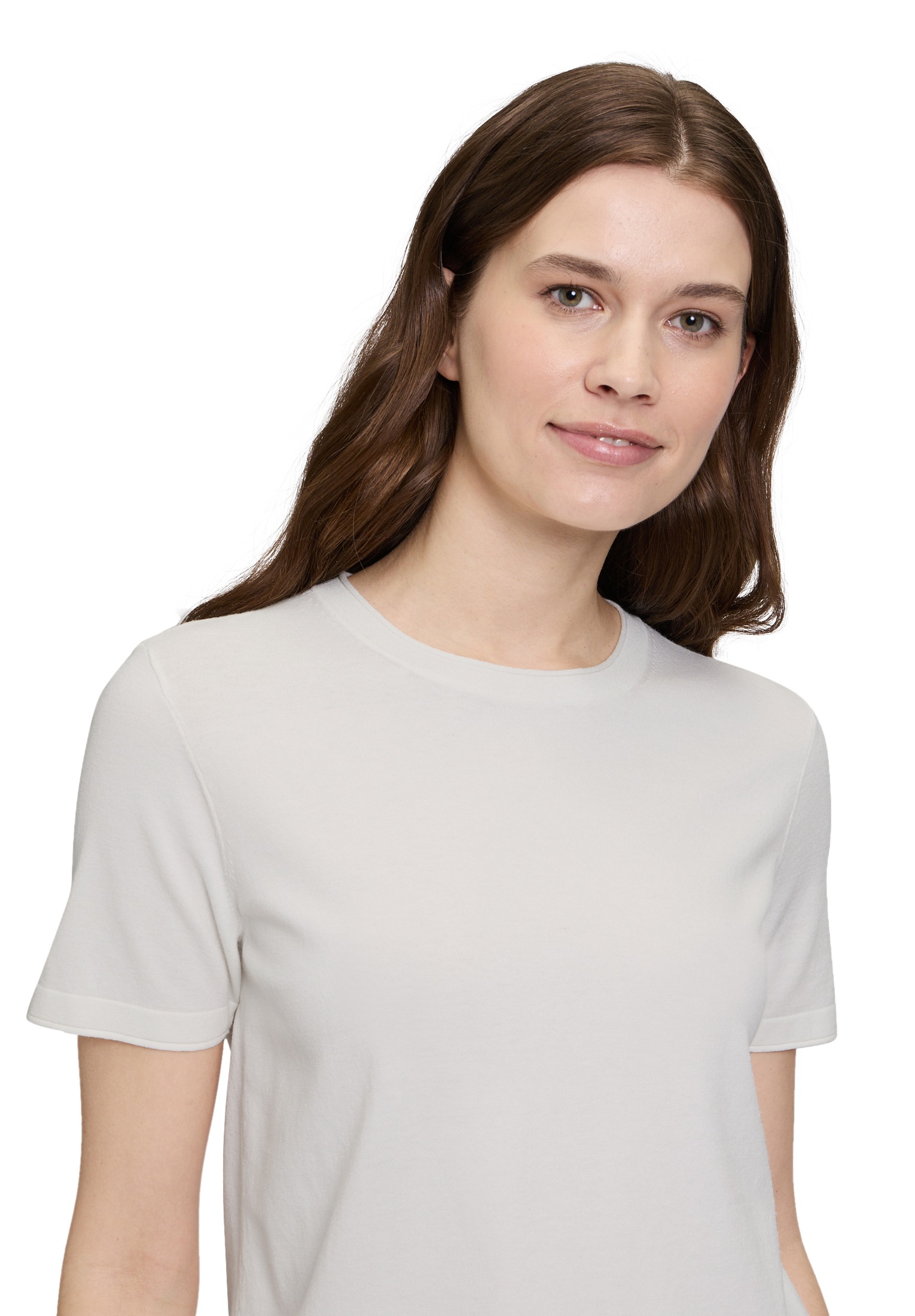 Vera Mont Kurzarmshirt »Vera Mont Feinstrickpullover mit Rundhalsausschnitt«, (1 tlg.), Struktur