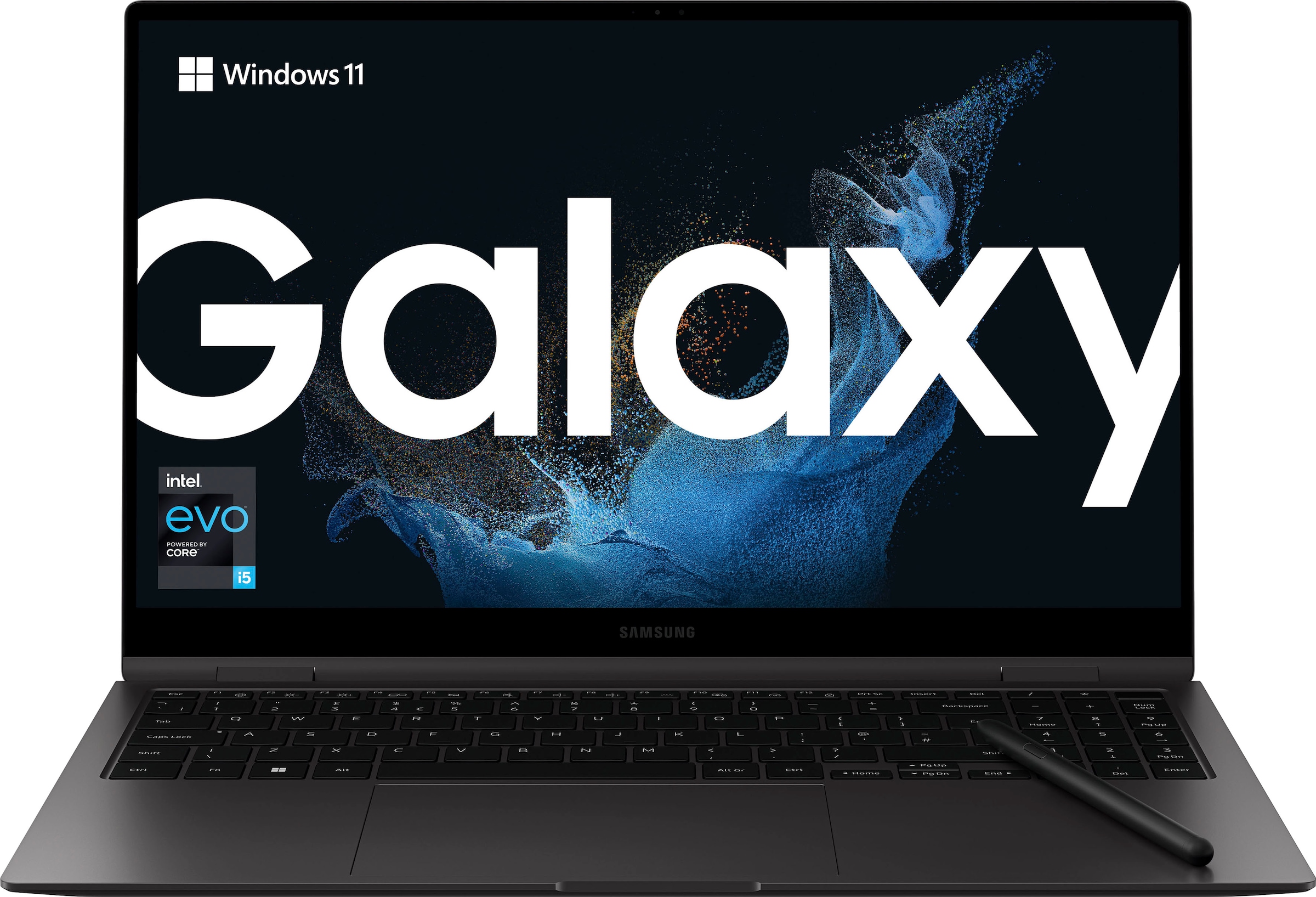 Samsung Convertible Notebook »Galaxy Book2 Pro 360«, 39,62 cm, / 15,6 Zoll, Intel, Core i5, Iris© Xe Graphics, 256 GB SSD