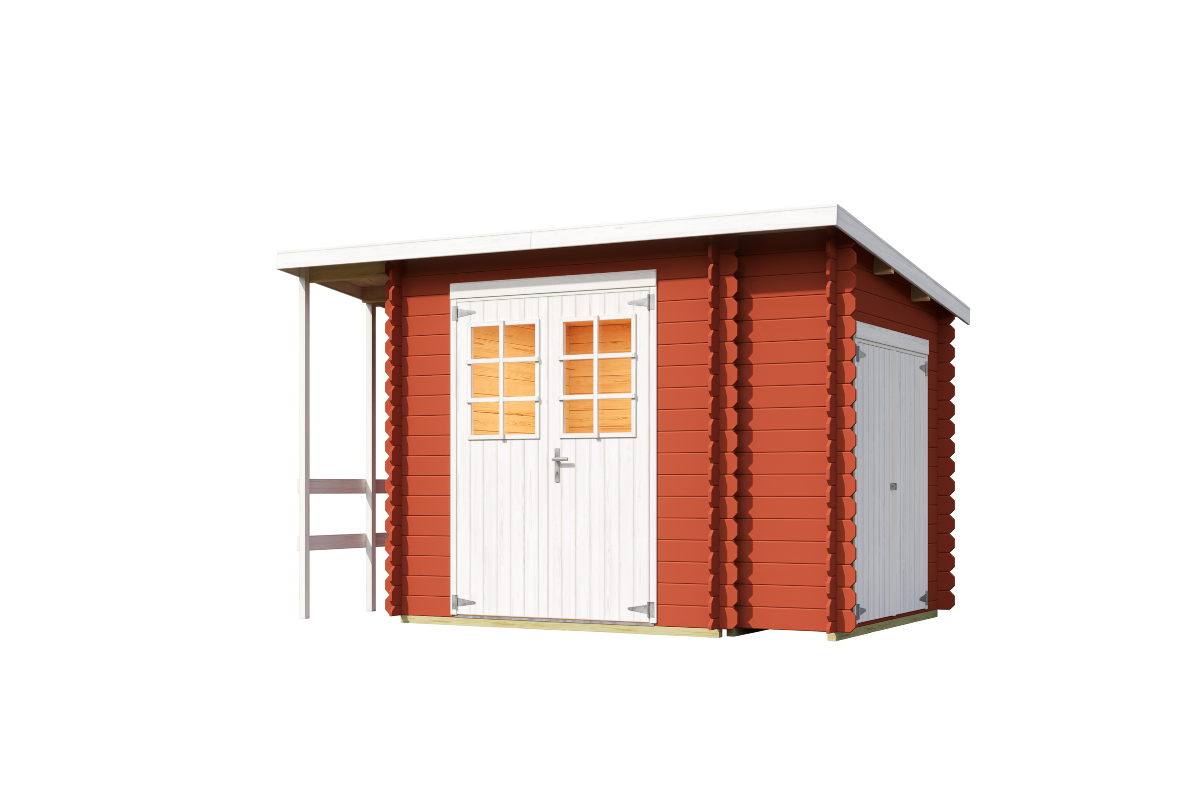 Nordic Holz Gartenhaus "Vilano 3", mit 3 getrennten Bereiche günstig online kaufen