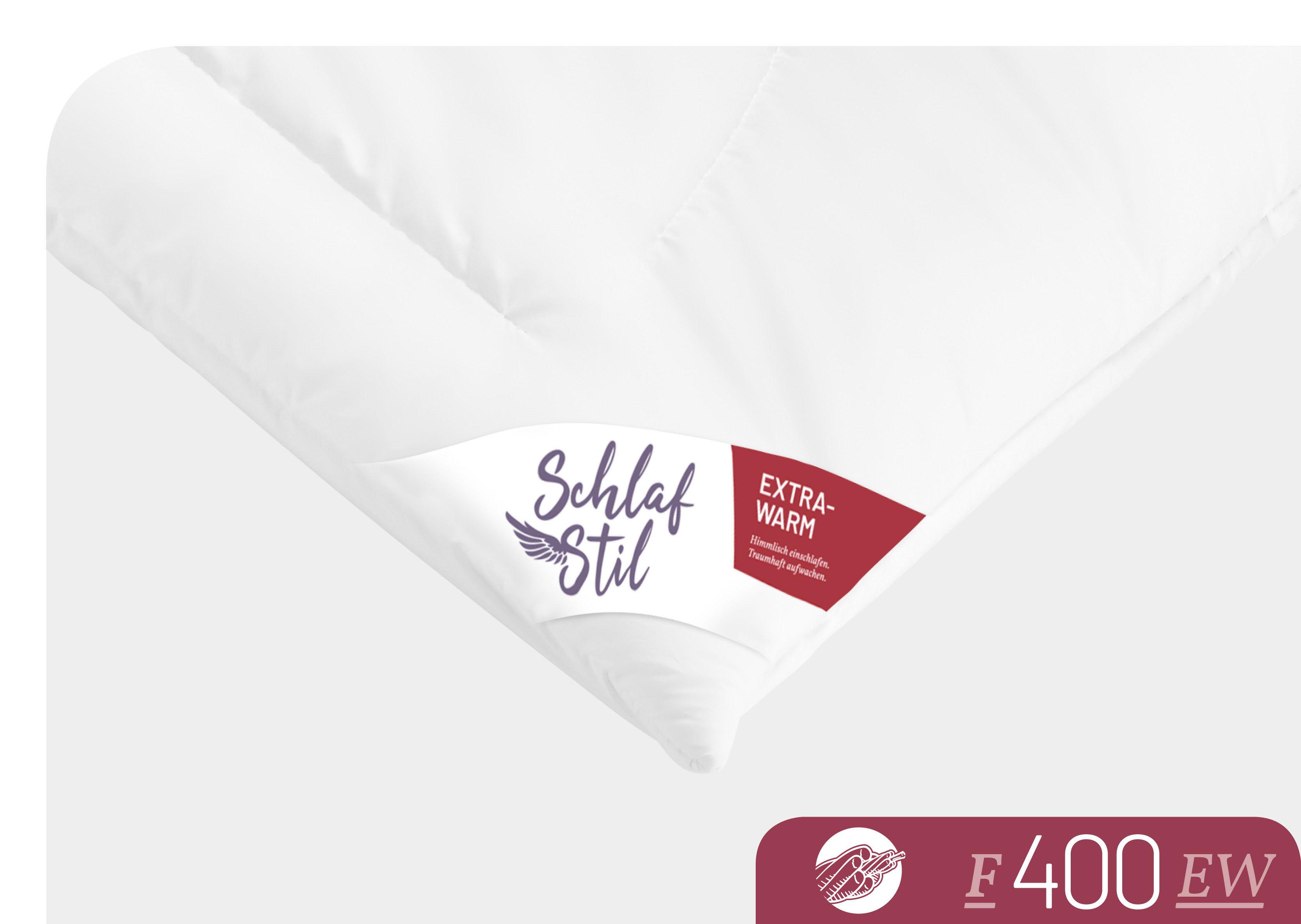 Thumbnail - Schlafstil Baumwollbettdecke "F400" extrawarm 1 Stk. tlg. hergestellt in Deutschland, allergikerfreundlich