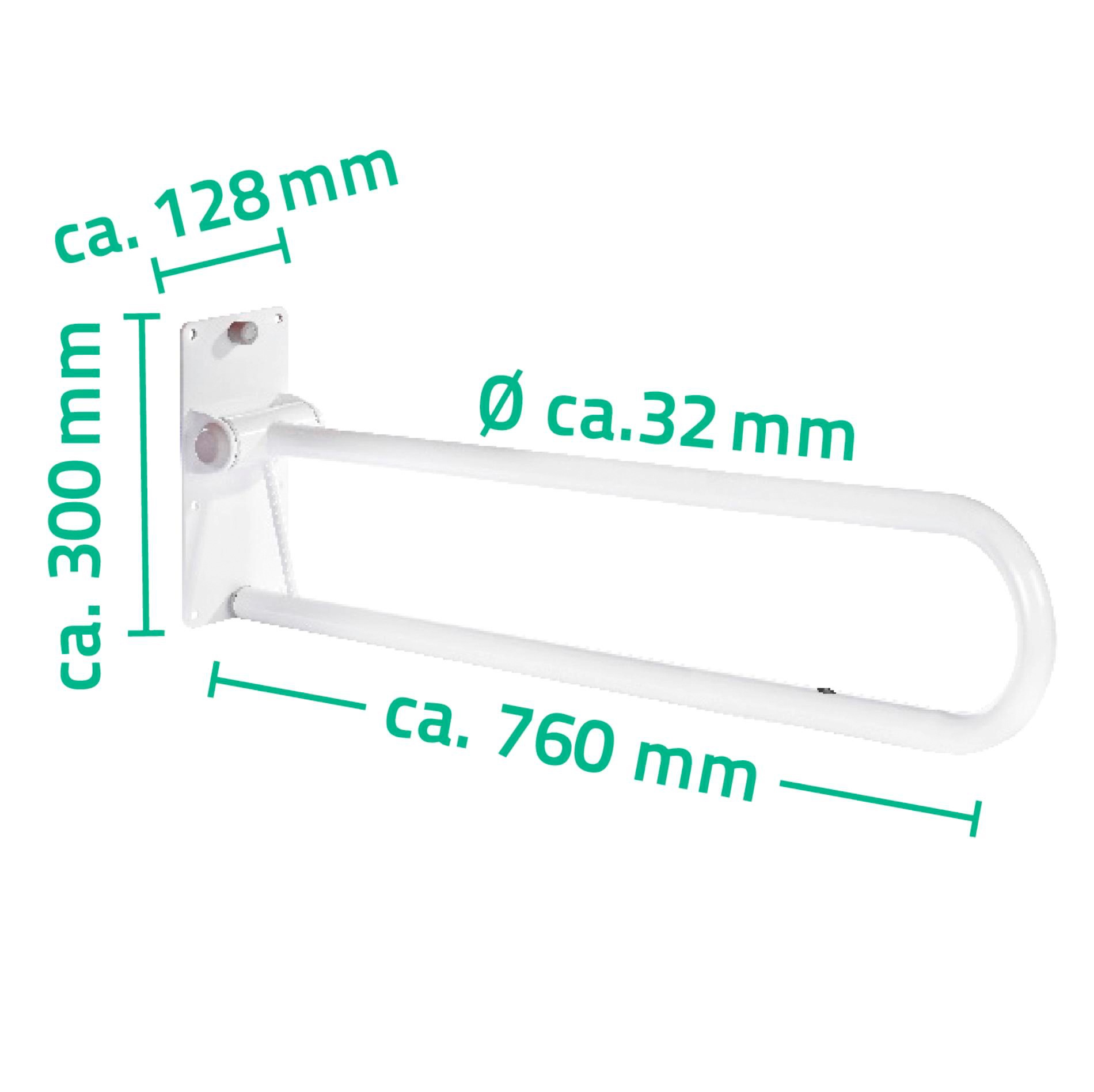 Ridder Haltegriff »Tim«, WC-Aufstehbügel, Länge 78 cm