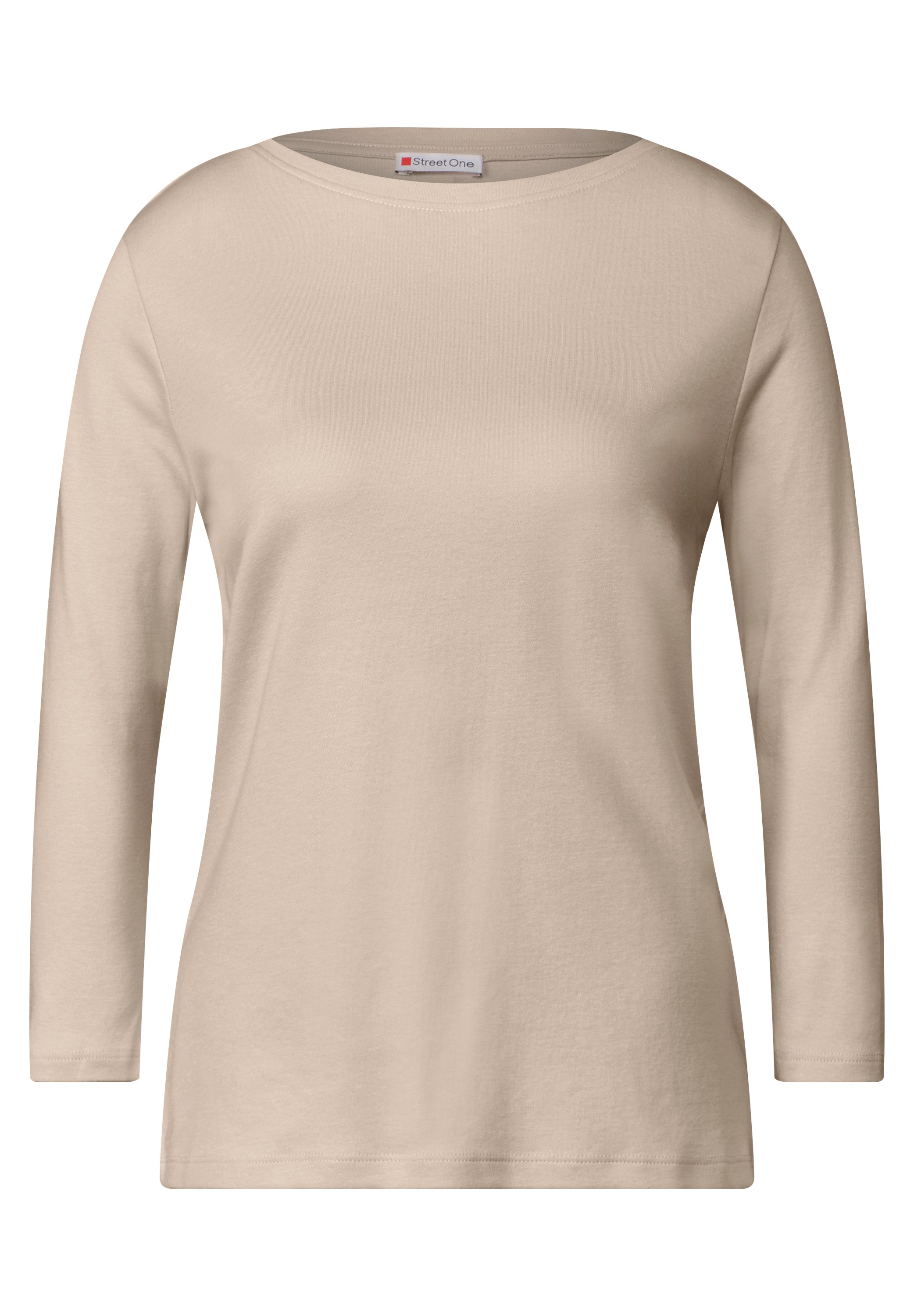 STREET ONE 3/4-Arm-Shirt, mit U-Boot-Ausschnitt