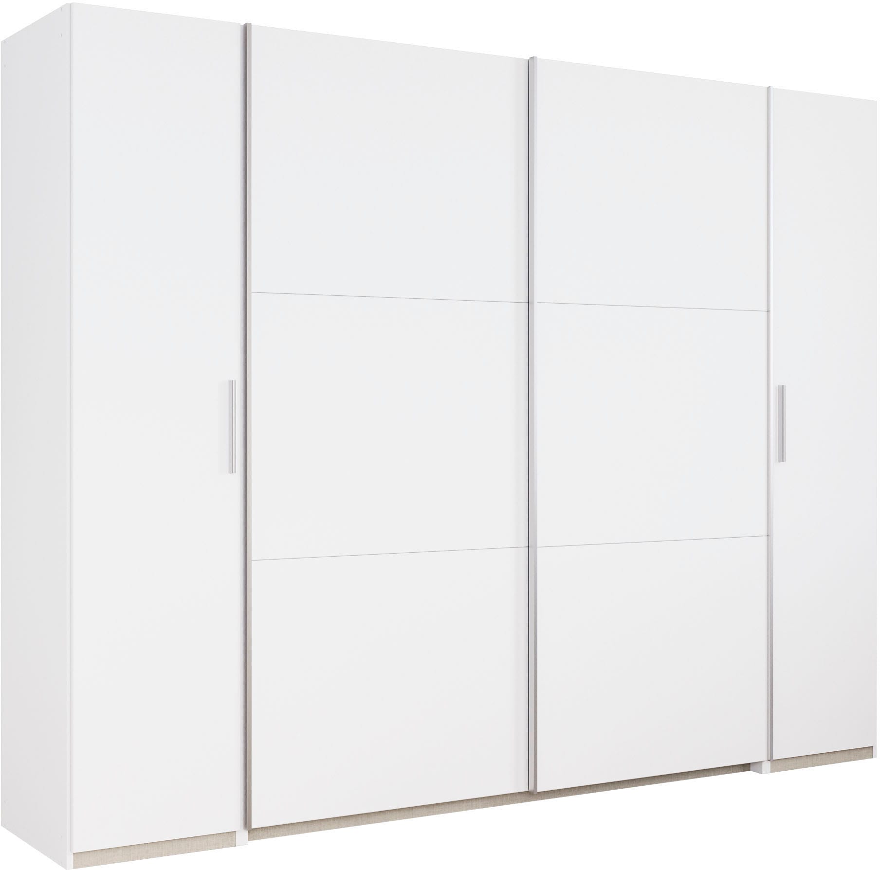 rauch Schwebetürenschrank "Kleiderschrank Drehtürenschrank Schrank Garderobe KRONACH" in 3 Ausstattungen BASIC/CLASSIC/PREMIUM, Breiten 225/268/311/354 cm, mit Dreh- und Schwebetüren und vielen Einlegeböden MADE IN GERMANY
