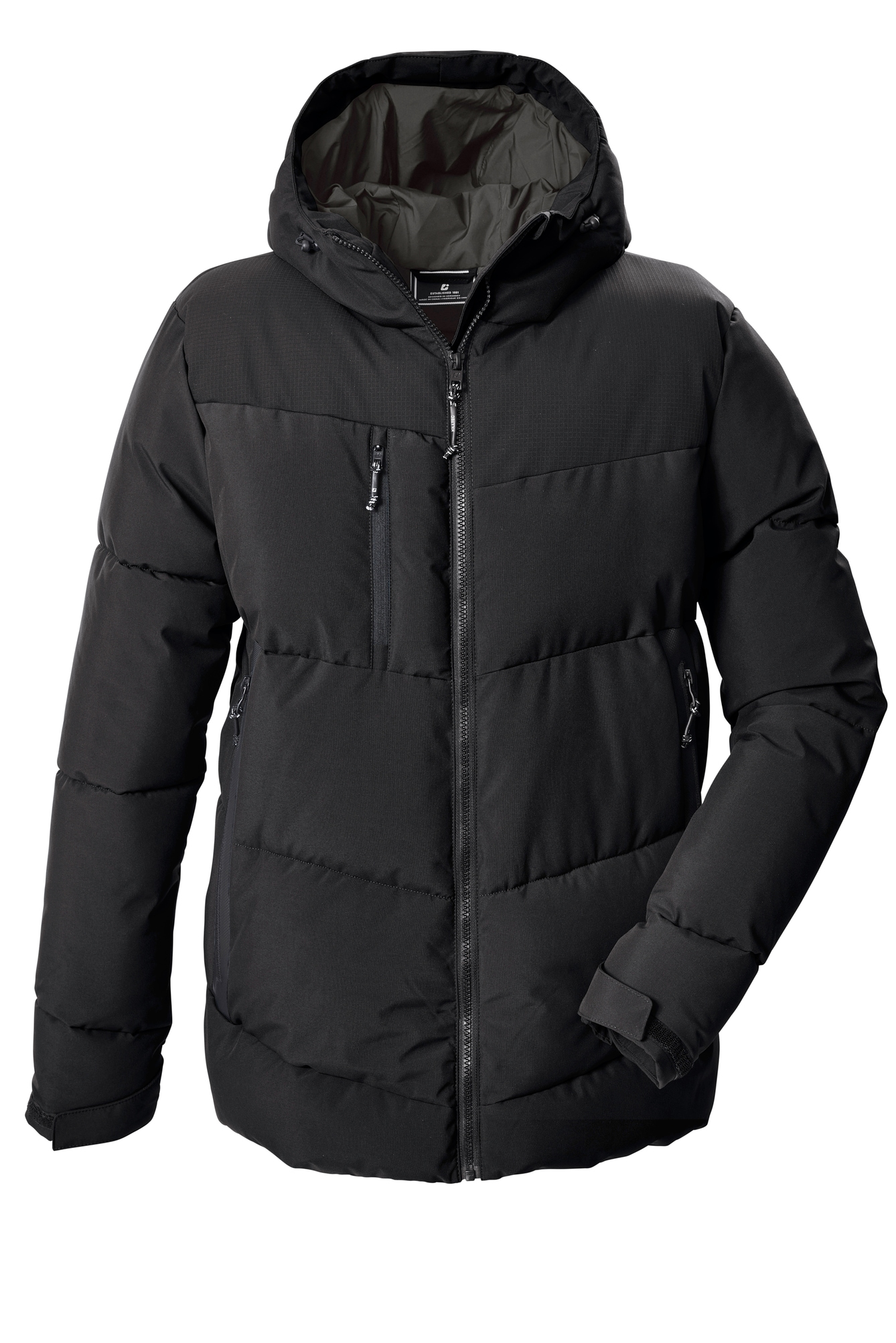 Killtec Winterjacke "KOW 84 MN QLTD JCKT" mit Kapuze mit dicker Fütterung, verschließbare Seitentaschen und Brusttasche