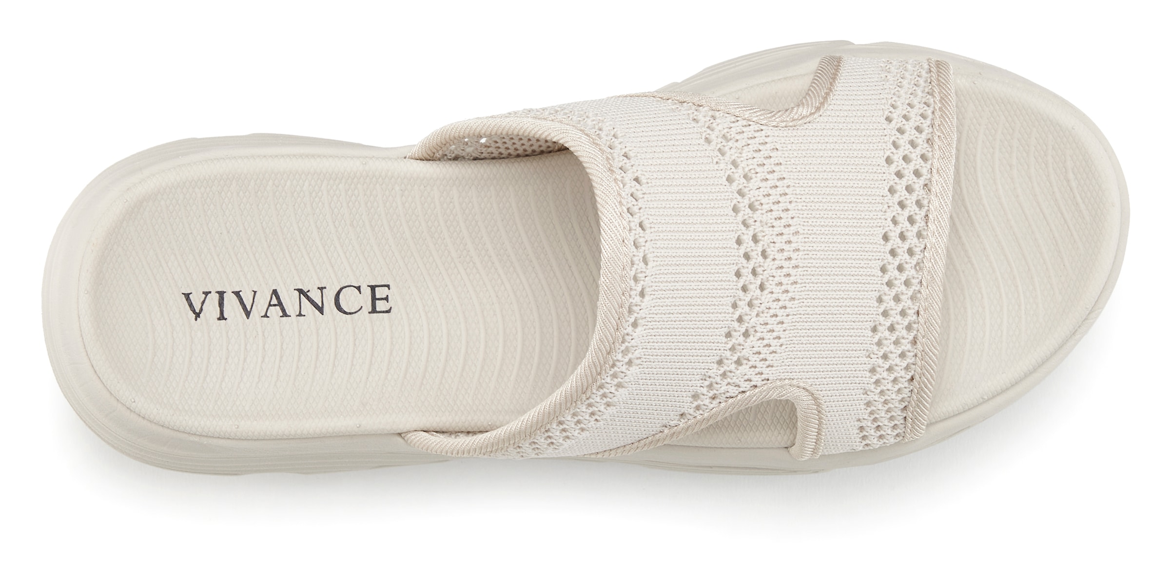 Vivance Pantolette, Mules, Sandale, offener Schuh mit modischer Chunky-Sohle VEGAN