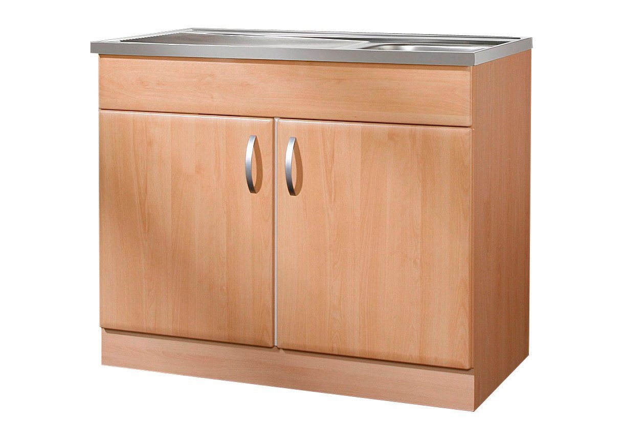 | cm BAUR bestellen »Prag«, Spülenschrank 100/50/85 wiho B/T/H: Küchen