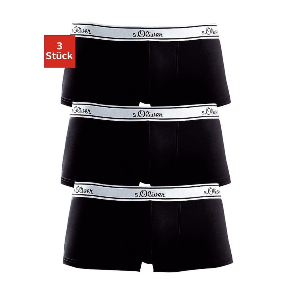 s.Oliver Boxershorts, (Packung, 3 St.)