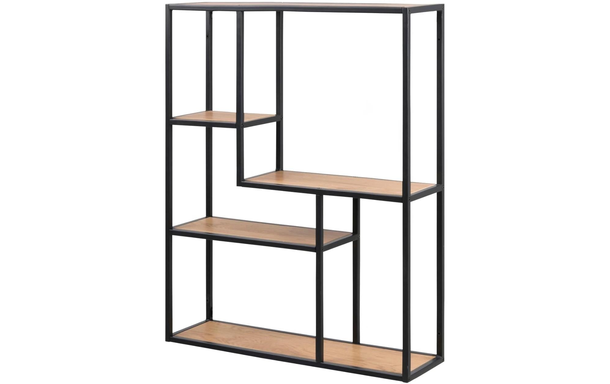 AC Design Wandregal »Seaford 75 x 20 x 91 cm, Nature/Schwarz«