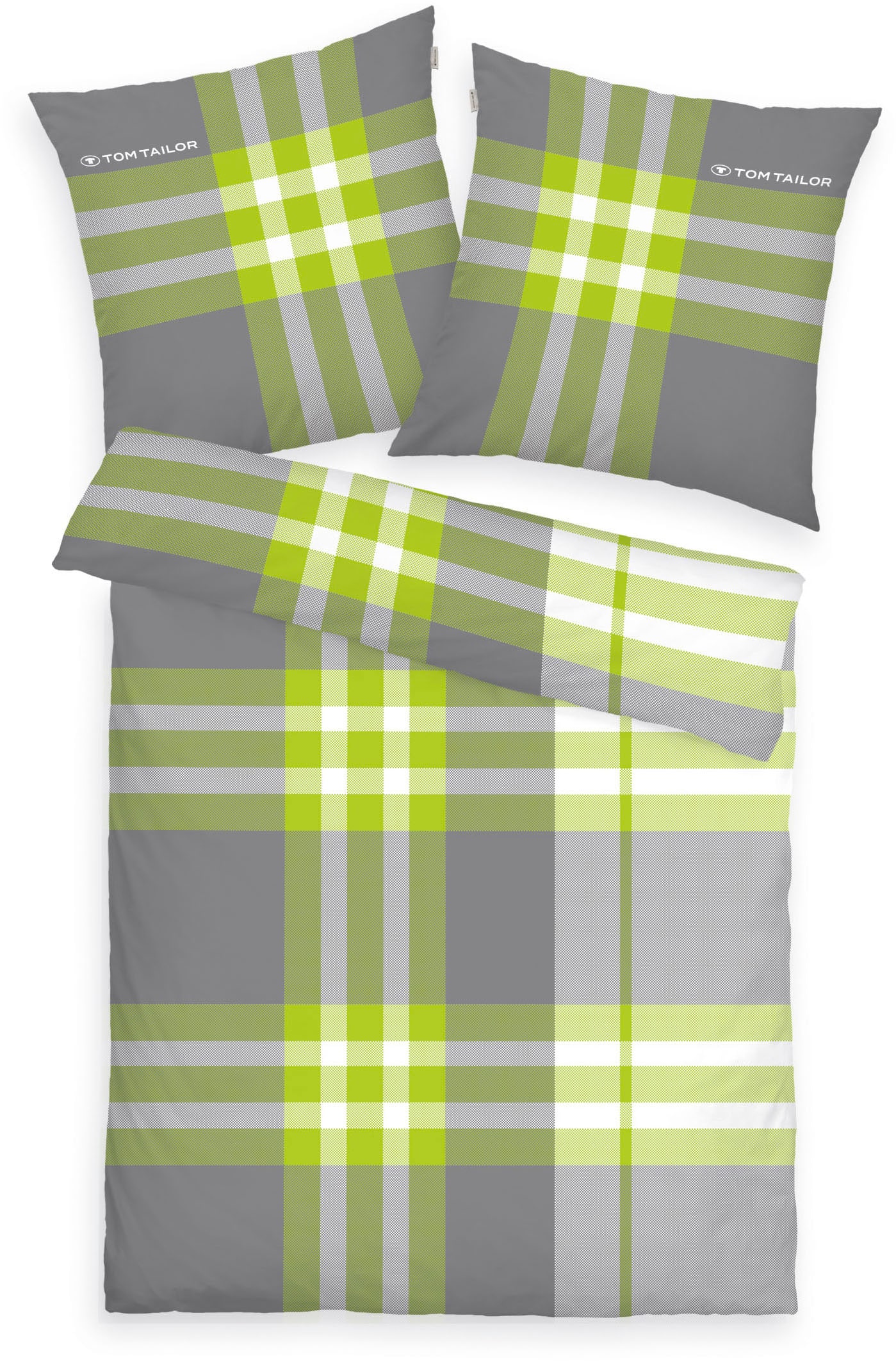 Thumbnail - TOM TAILOR HOME Bettwäsche "Nick in Gr. 135x200 oder 155x220 cm" 3 tlg. mit Gratiszugabe Gästehandtuch