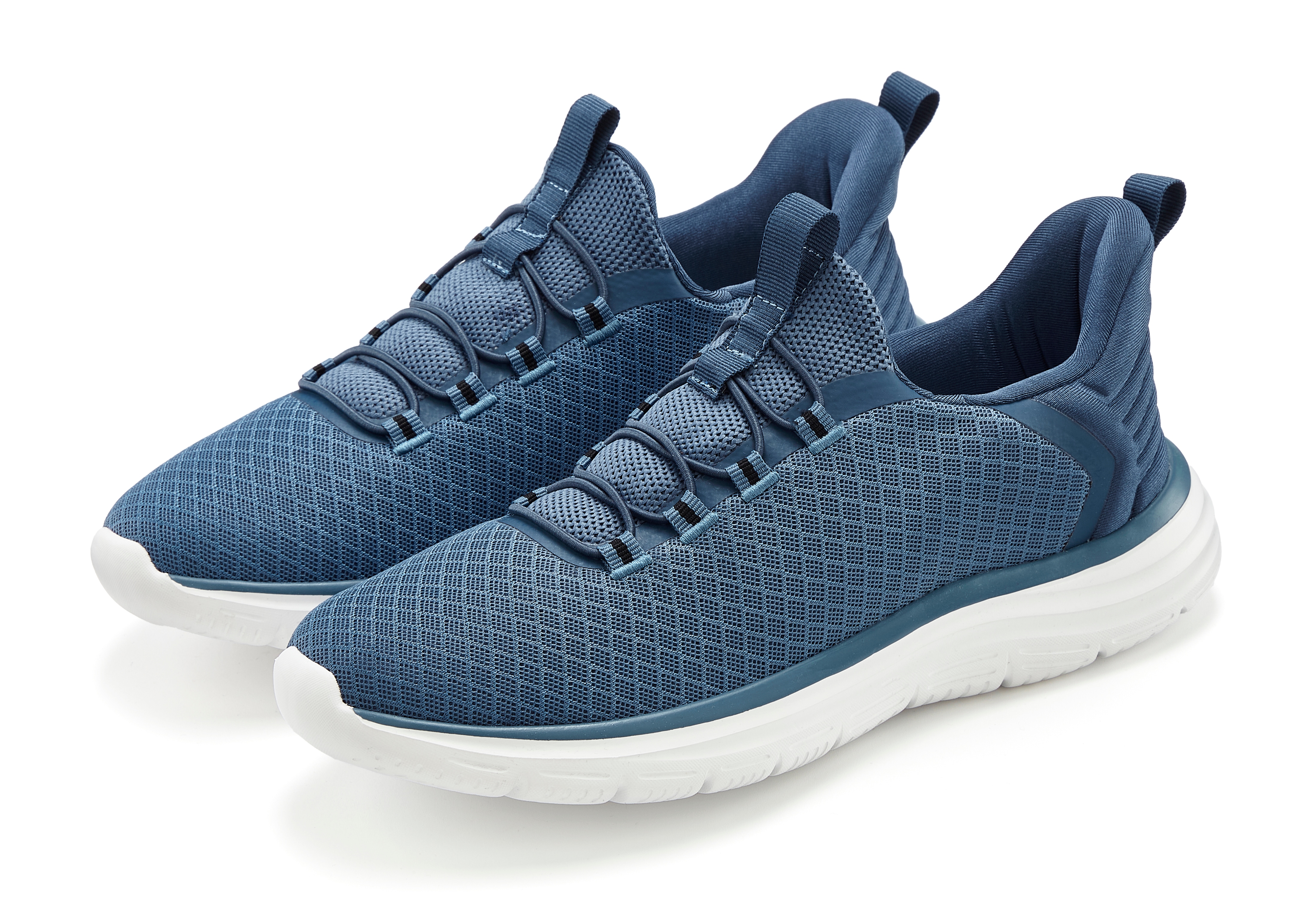 John Devin Sneaker "Halbschuhe, Freizeitschuhe, Turnschuh, Slip-On-Sneaker" mit elastischen Bändern für schnelles Reinschlüpfen, Unisex VEGAN